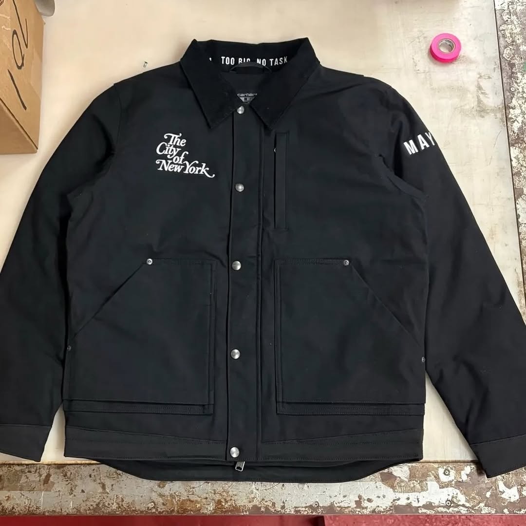 NYC MAYOR'S CUSTOM CARHARTT GETS ARENA EMBROIDERY TREATMENT