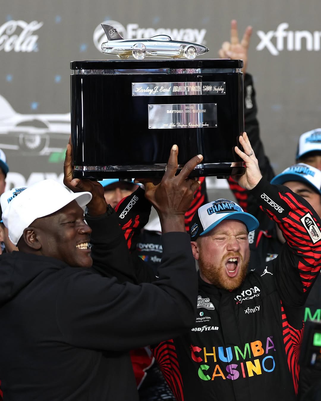 MICHAEL JORDAN GETS HIS FIRST DAYTONA 500 WIN AS OWNER