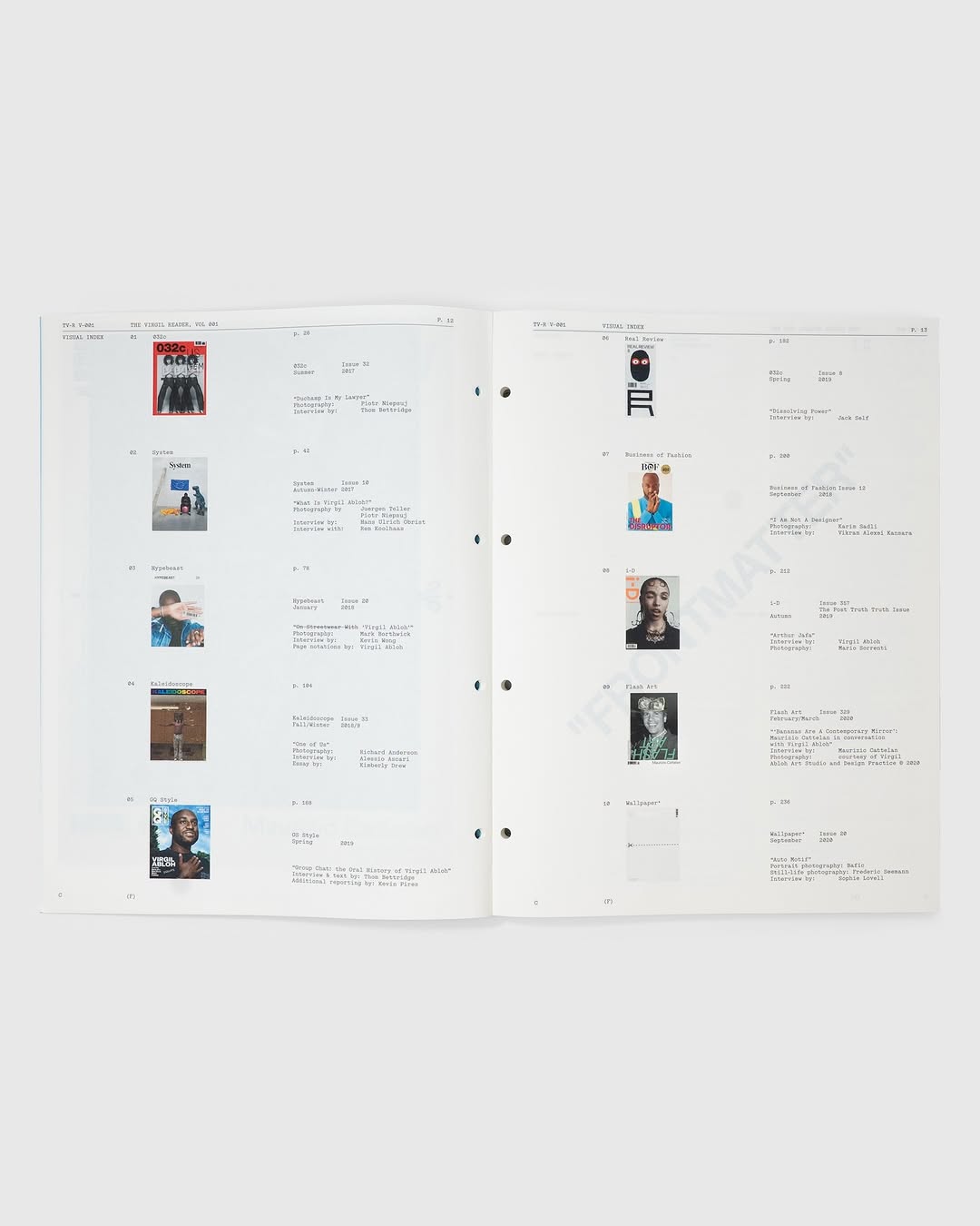 VIRGIL ABLOH ARCHIVE UNVEILS FIRST PUBLICATION FOR 55 DOLLARS (image 4)