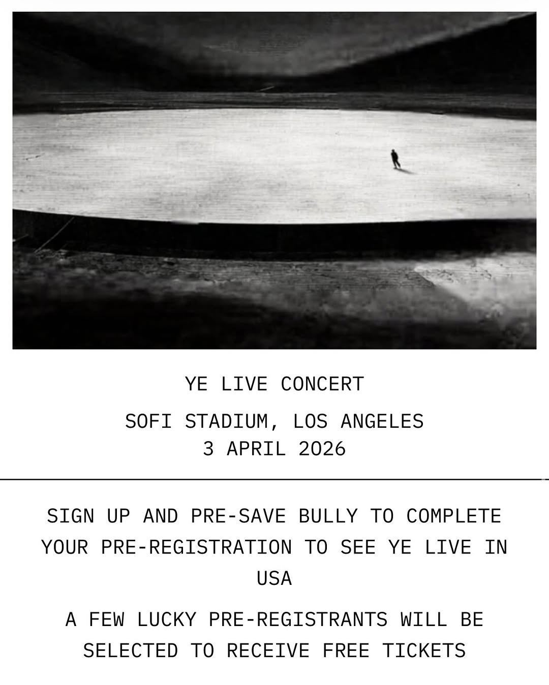 YE ANNOUNCES SOFI STADIUM HOMECOMING APRIL 3 2026 (image 2)