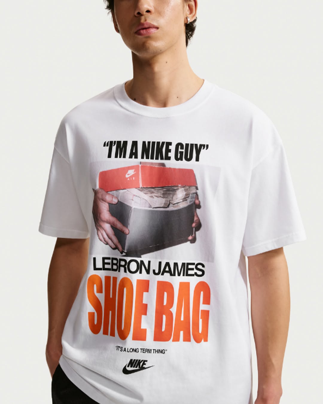LEBRON JAMES NIKE SHIRT MOCKS ADIDAS REEBOK WITH CROSSED OUT LOGOS (image 2)