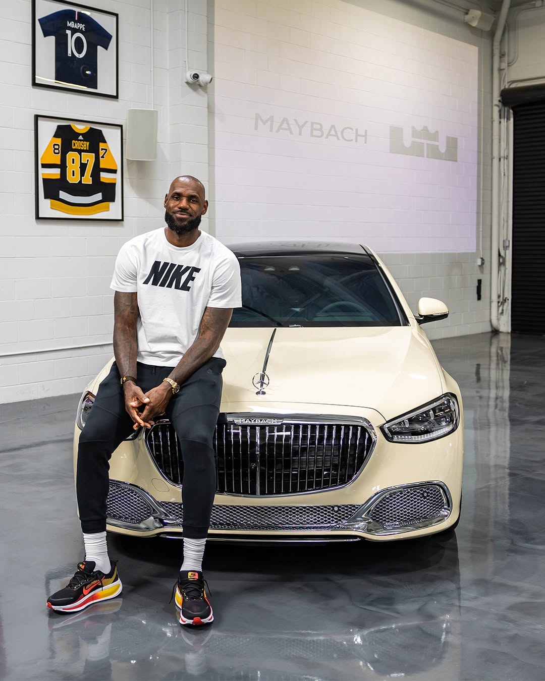 LEBRON JAMES BUILT A BESPOKE MAYBACH S 680 IN LIGHT IVORY