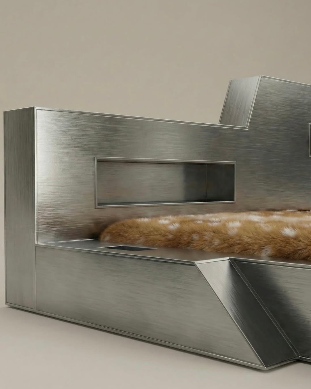 GARANCE VALLÉE'S 2093 BED IS THE FUTURE IN DARK WOOD