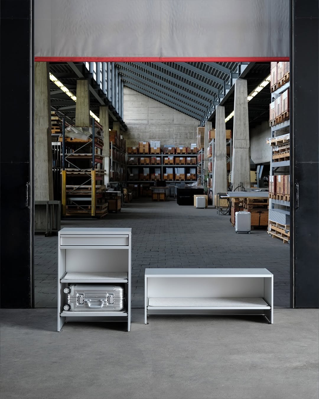 RIMOWA X LEHNI:REWRITES SUITCASE STORAGE