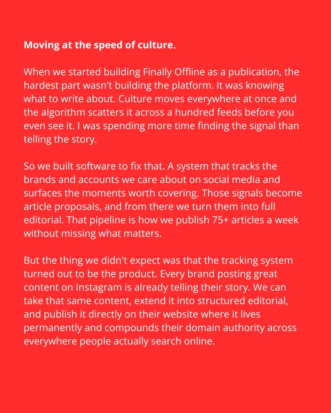 FINALLY OFFLINE IS WHERE TECHNOLOGY MEETS CULTURE (image 2)