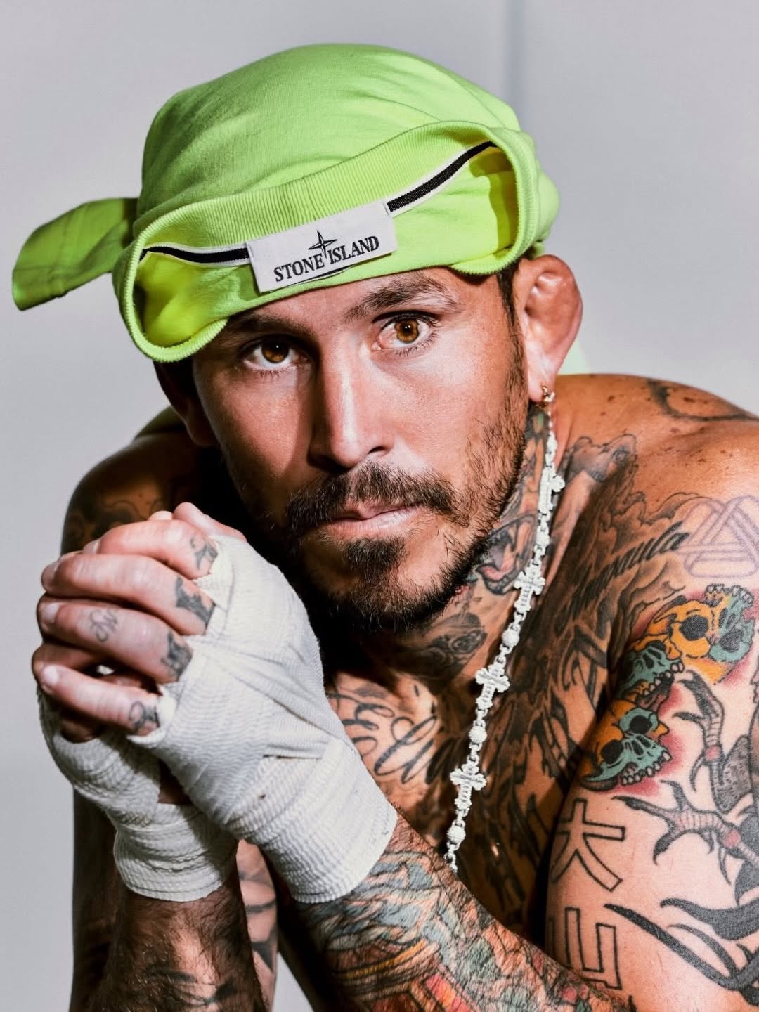 Stone Island Put a UFC Fighter in a Textured Leather Jacket and Called It Research (image 6)