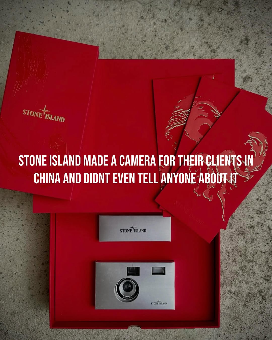 STONE ISLAND MADE A CAMERA. YOU CANNOT BUY IT.