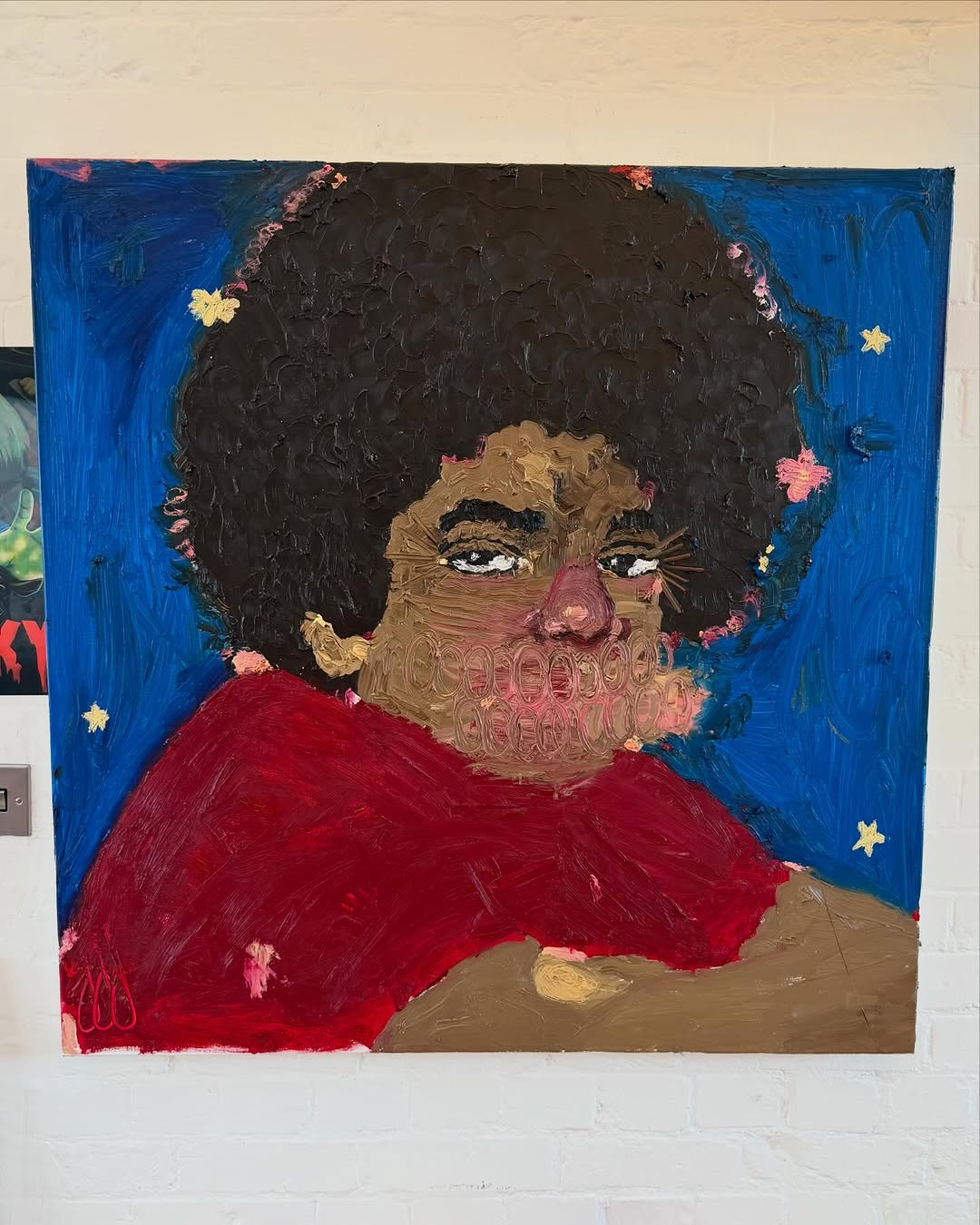 SLAWN PAINTED THE MJ ALTERNATIVE VINYL IN OIL ONCE (image 2)