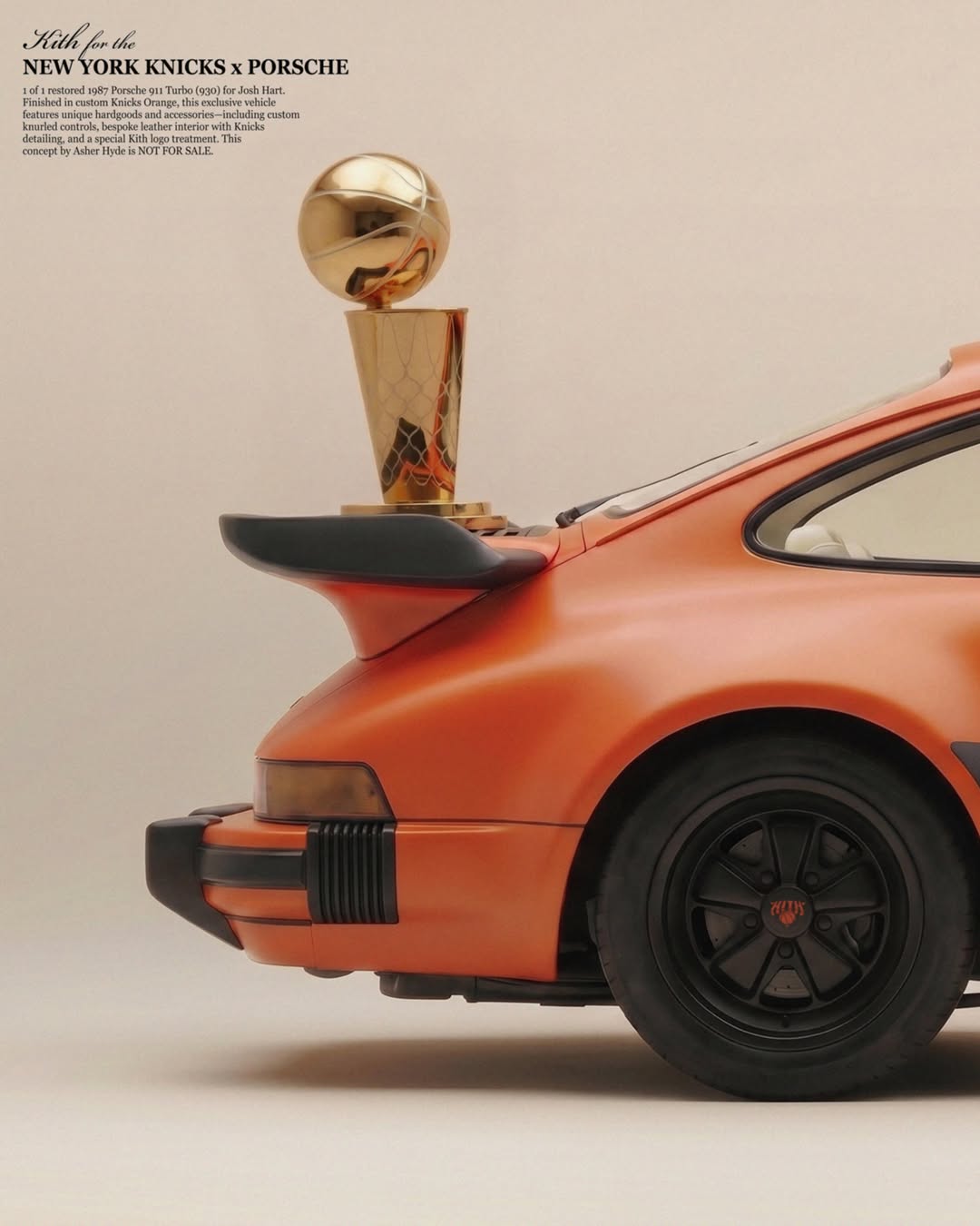 ASHER HYDE PUTS KITH AND THE KNICKS IN A 1987 PORSCHE 930