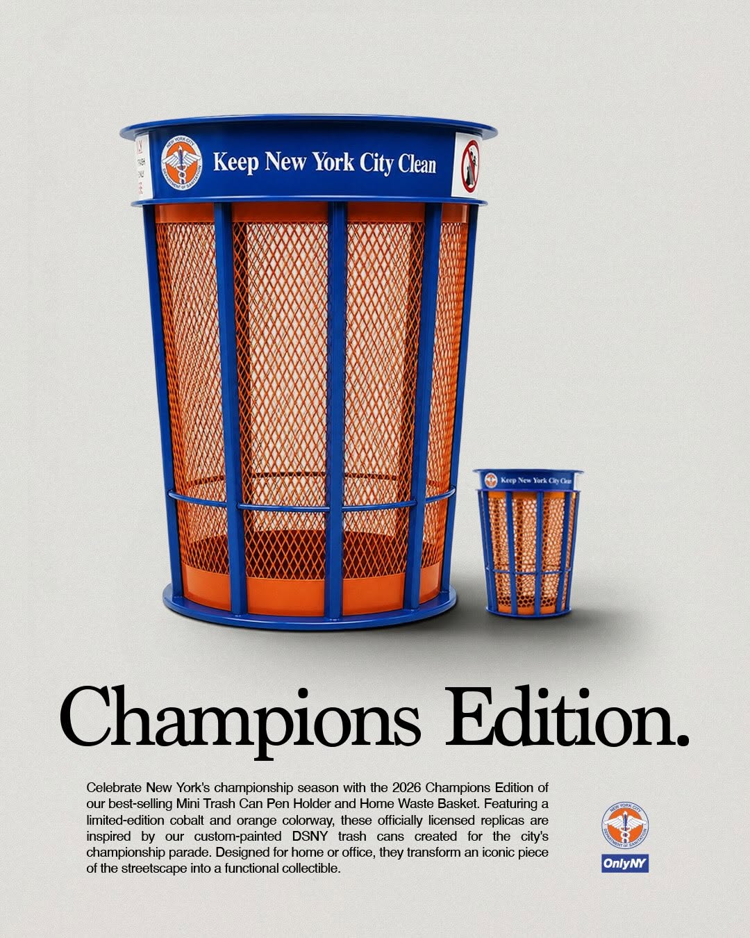 ONLY NY PUTS THE KNICKS CHAMPIONSHIP IN A TRASH CAN