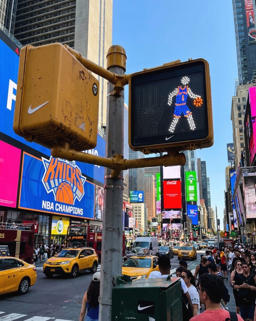 VERTEX.CGI REPLACED TIMES SQUARE CROSSWALKS WITH THE KNICKS (image 3)