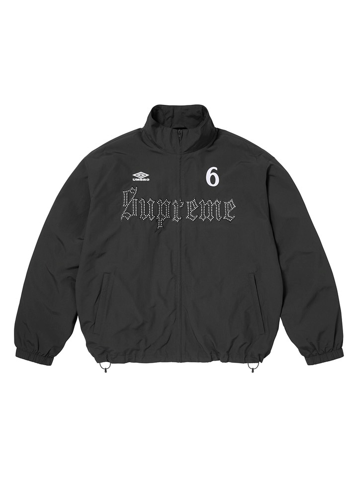 Supreme and Umbro Put Rhinestones on a Track Jacket (image 2)