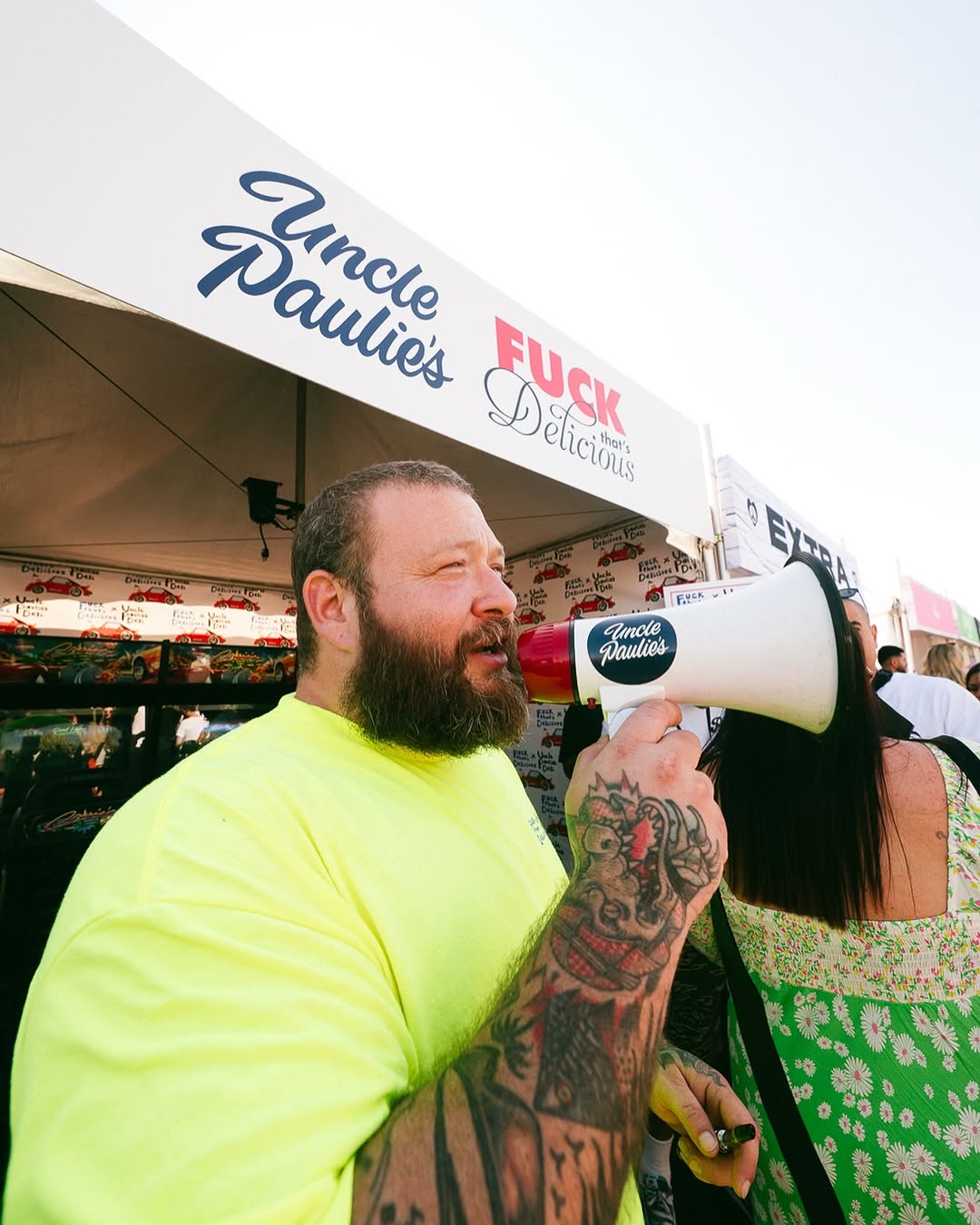 Crowd at Family Style Food Festival in Los Angeles showing diverse streetwear fits and community gathering at an outdoor food event