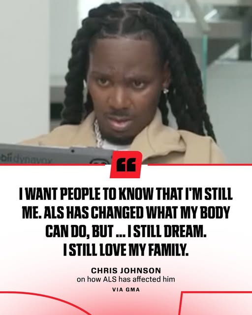 CHRIS JOHNSON ANNOUNCES ALS DIAGNOSIS AT 40 (image 4)