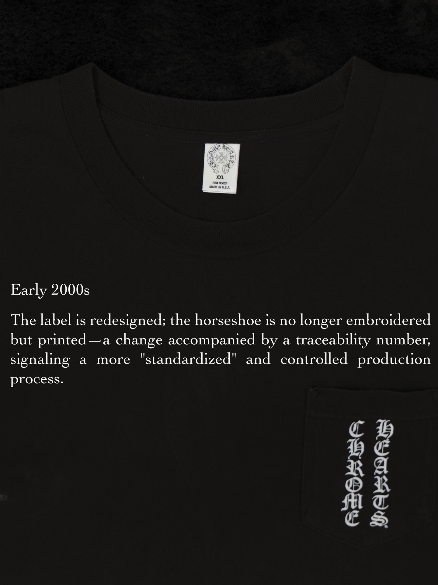 CHROME HEARTS TEE FAKES FAIL ONE NECK TAG TEST (image 8)