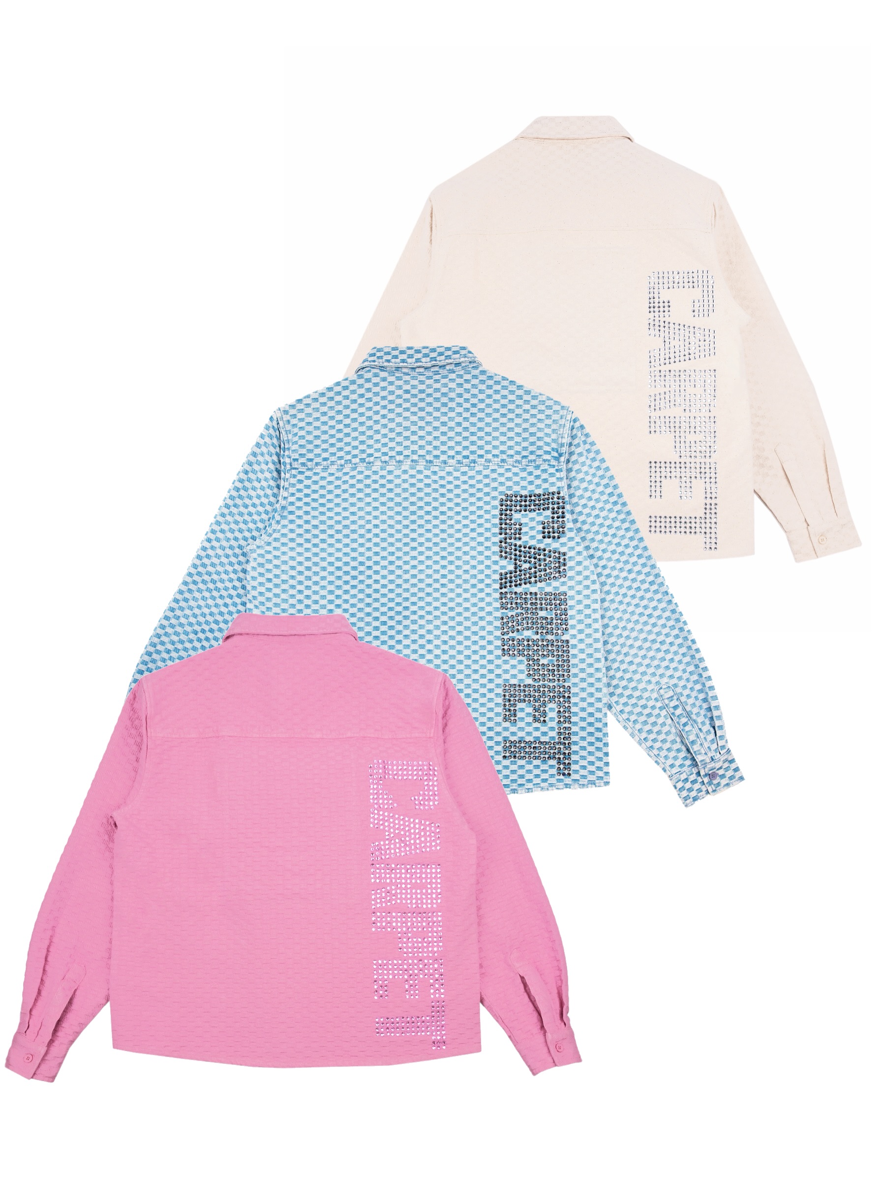 CARPET COMPANY DROPS CHECKERBOARD RHINESTONE SHIRTS (image 4)