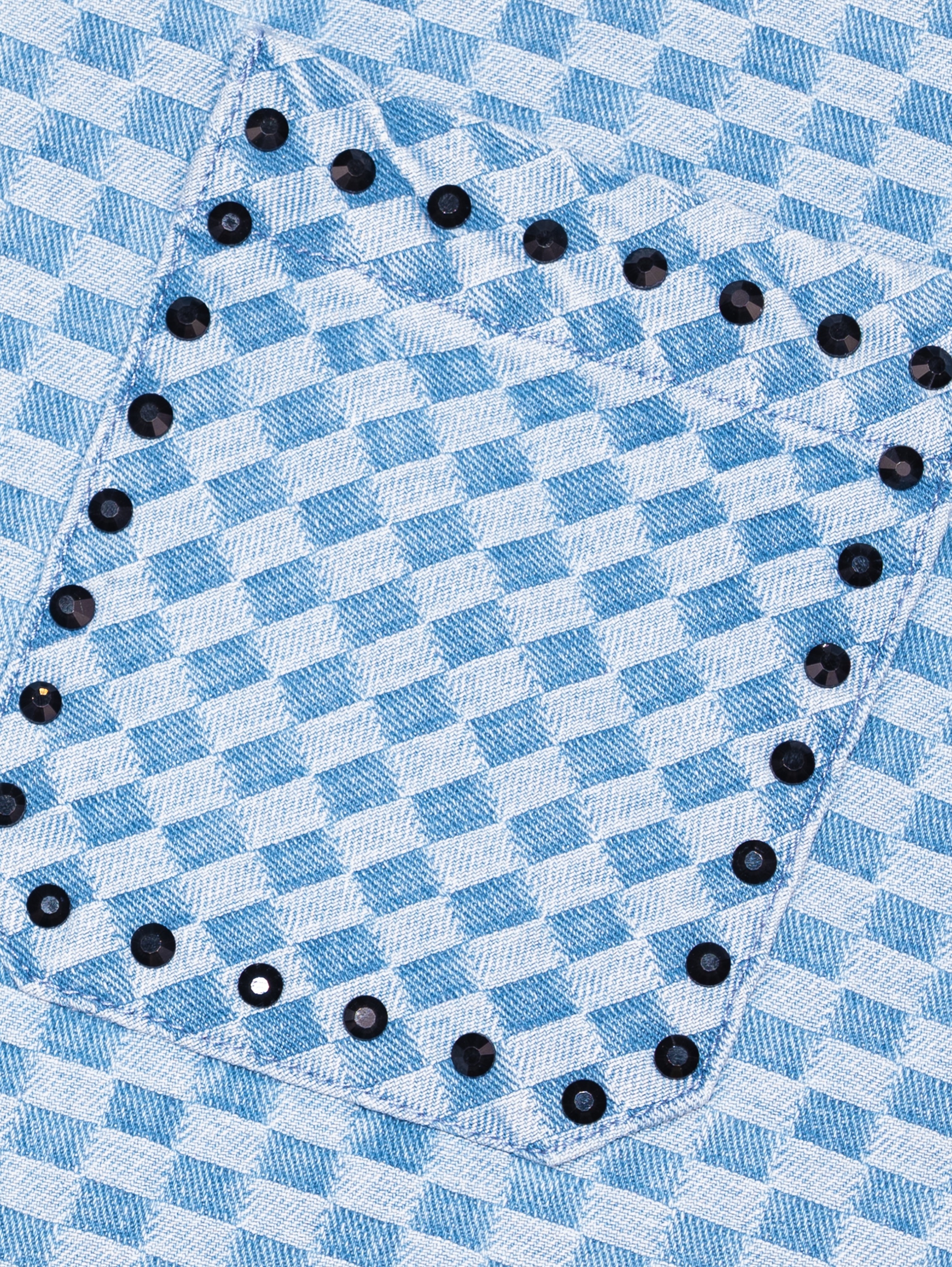 CARPET COMPANY DROPS CHECKERBOARD RHINESTONE SHIRTS (image 9)