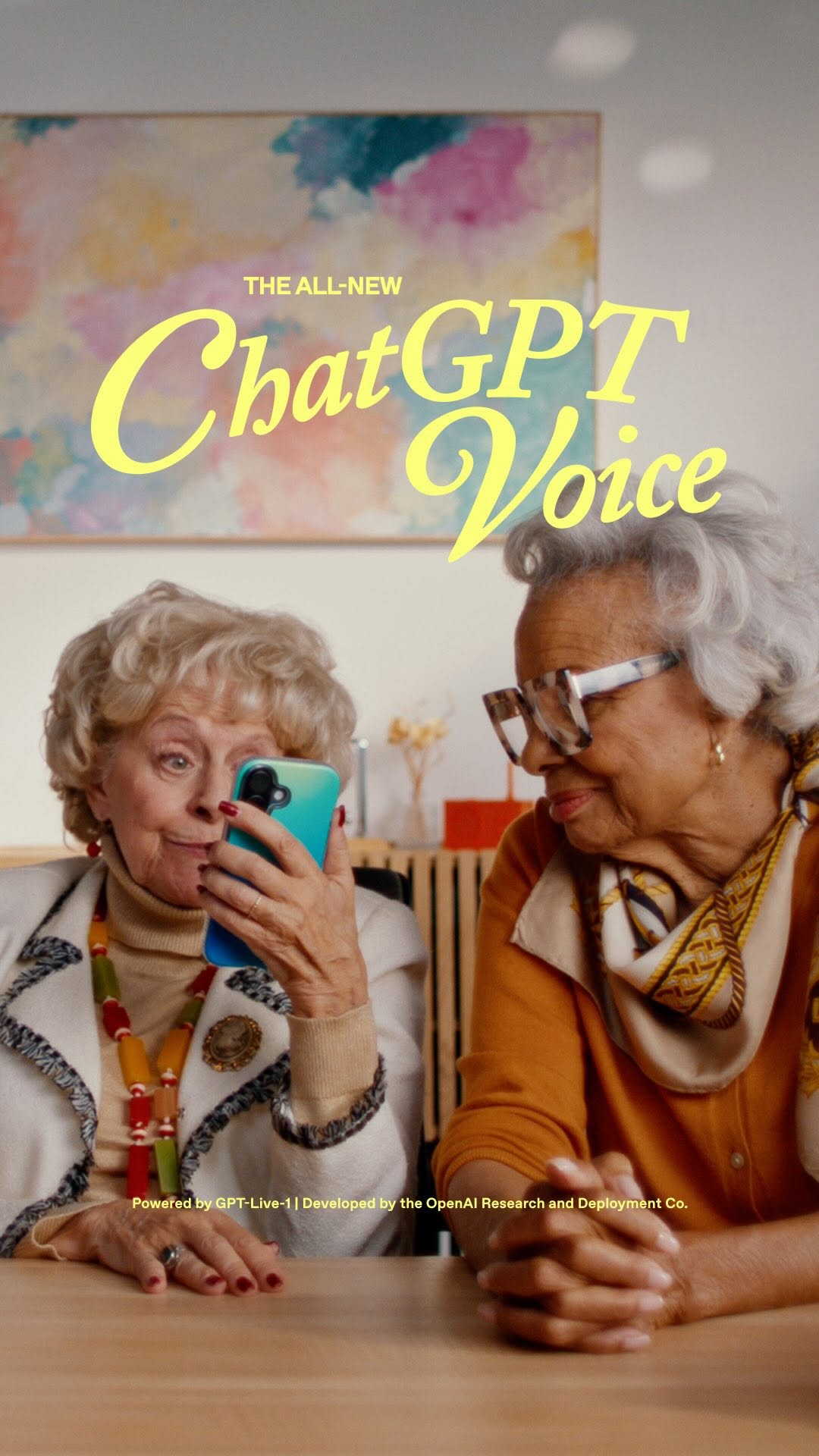 Promotional image from OpenAI's July 2026 announcement of the GPT Live voice model for ChatGPT.