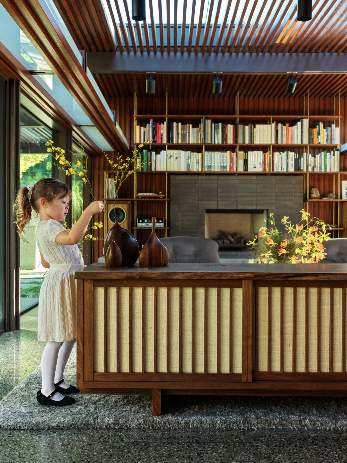 The Laurel Canyon home of songwriter Billy Walsh, as featured in Architectural Digest.