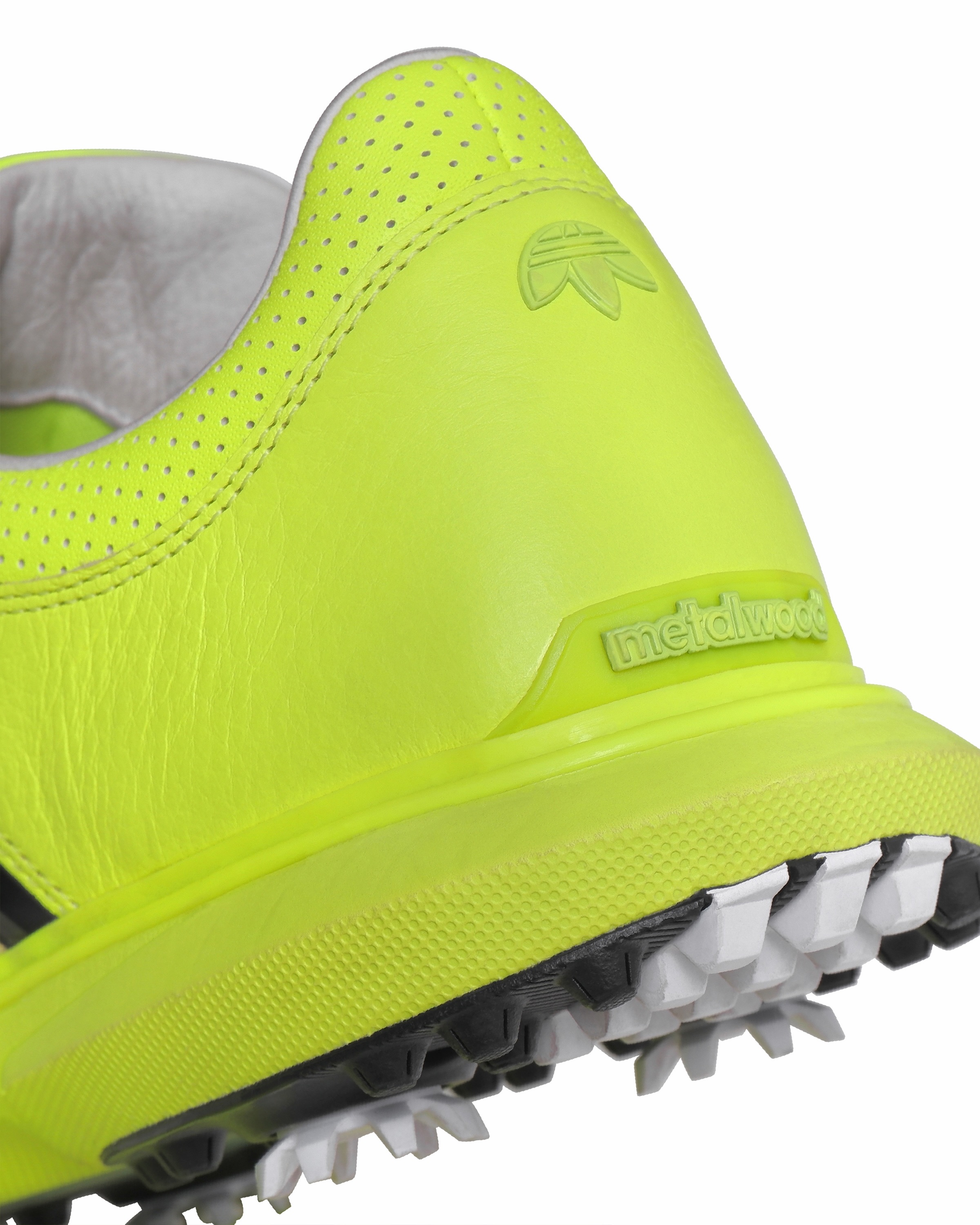 Adidas Golf x Metalwood Studio MC70 golf shoe product photo from the brand's Instagram.
