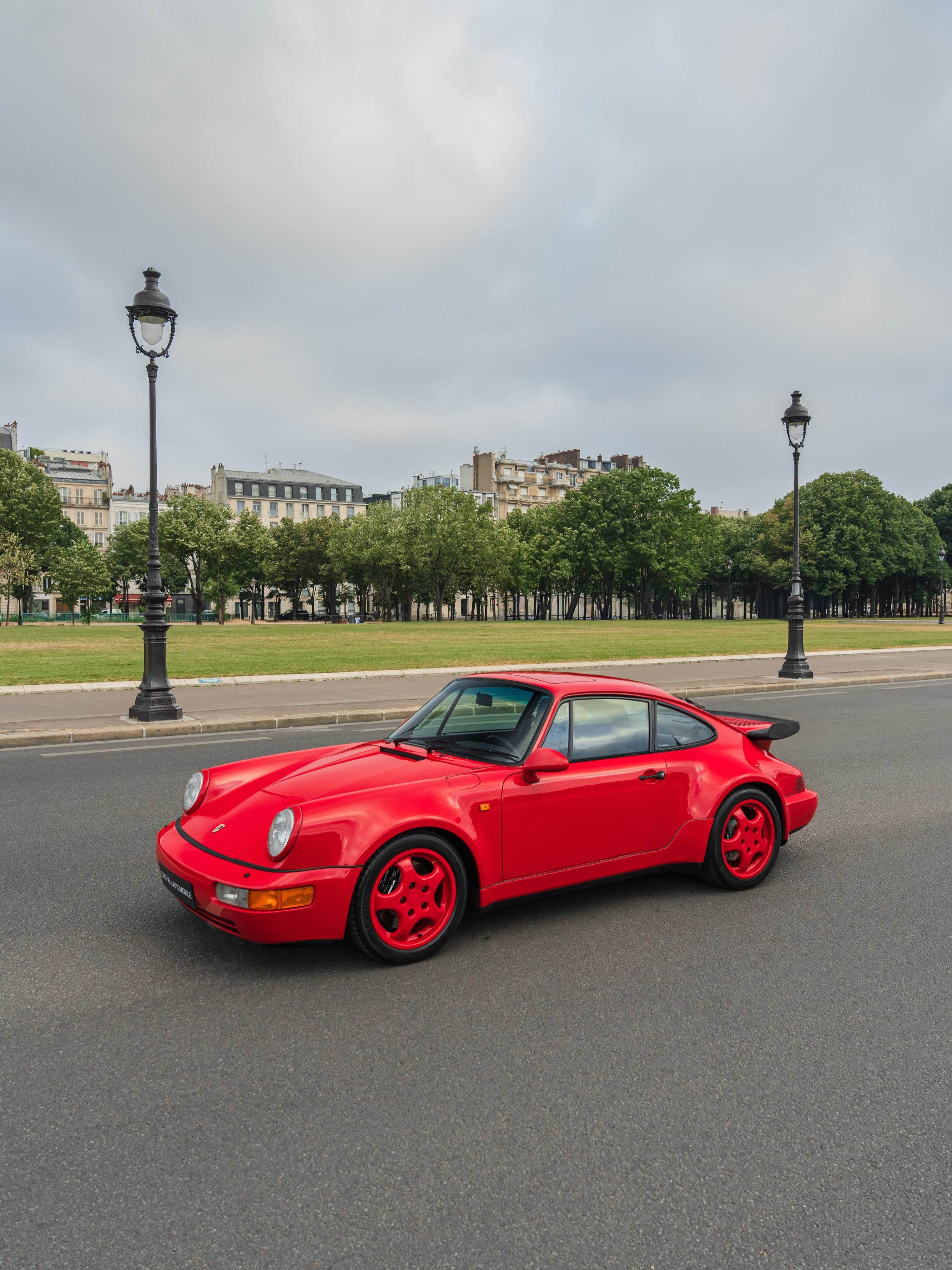 A Porsche 964 Turbo 3.3 photographed for L'Art de l'Automobile's listing of the AMAG delivered, 66,000 kilometer example.