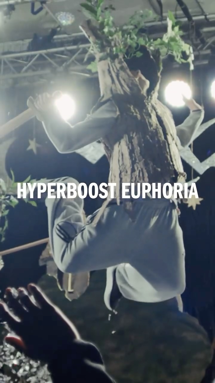 The adidas Hyperboost Euphoria sneaker featured in adidas Originals's campaign post