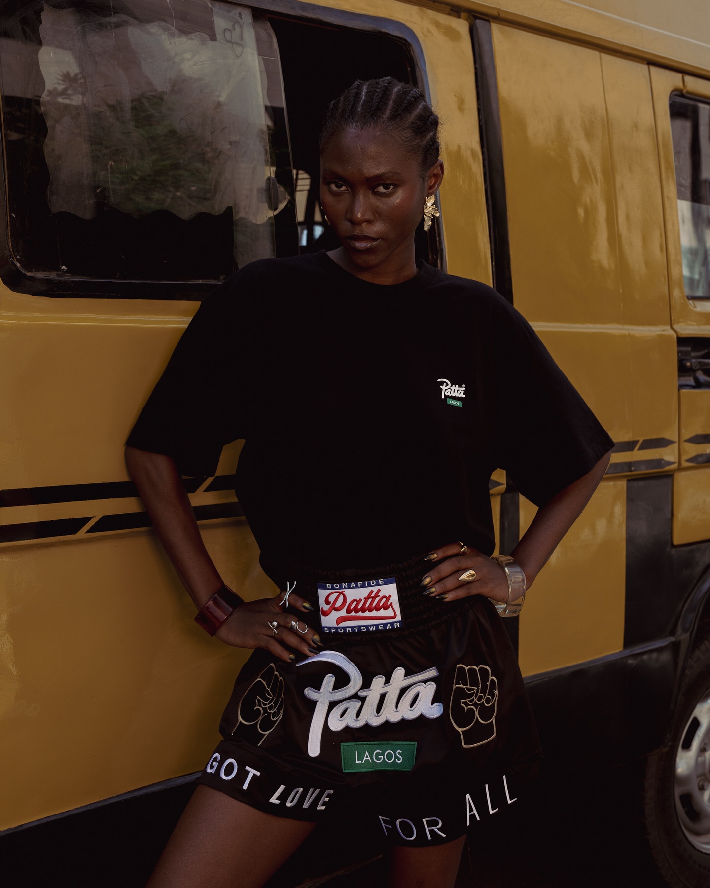 Campaign image from Patta's Chapter Series capsule created to spotlight the brand's Lagos store