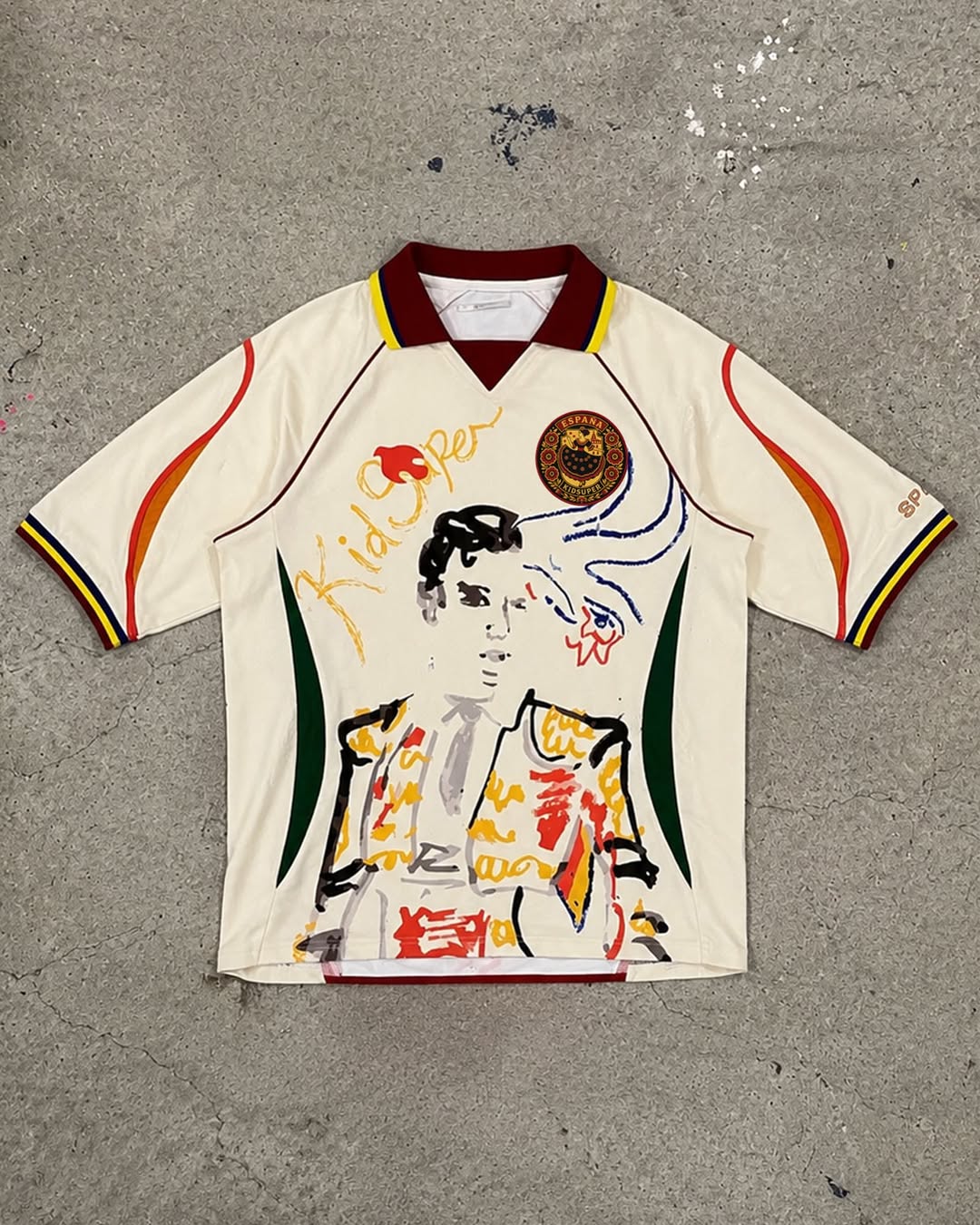 A KidSuper concept World Cup jersey design, one of eleven the brand posted to Instagram but never put into production.