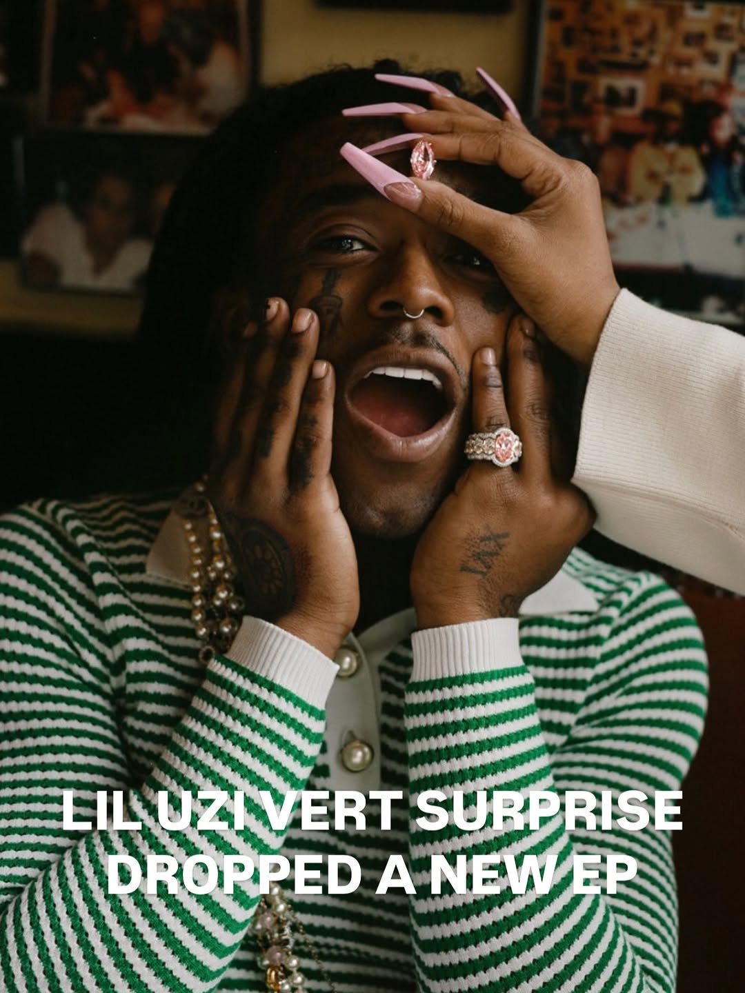 Instagram artwork announcing Lil Uzi Vert's surprise EP Maverick Almost Forever