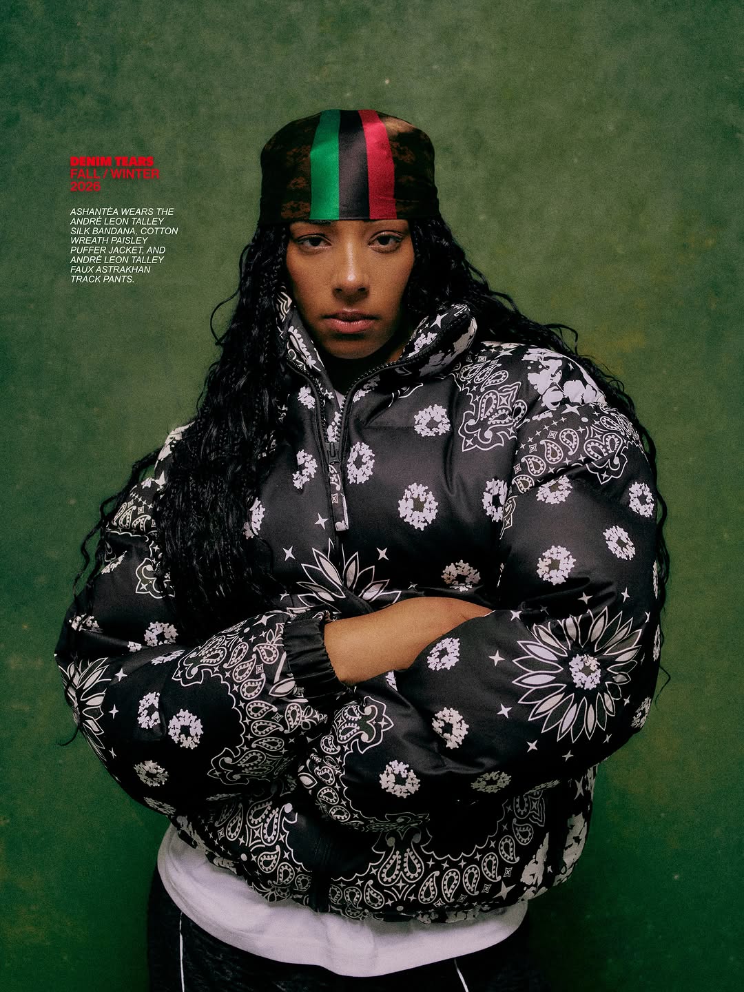 Campaign imagery for the Denim Tears Fall Winter 2026 season named after Andre Leon Talley