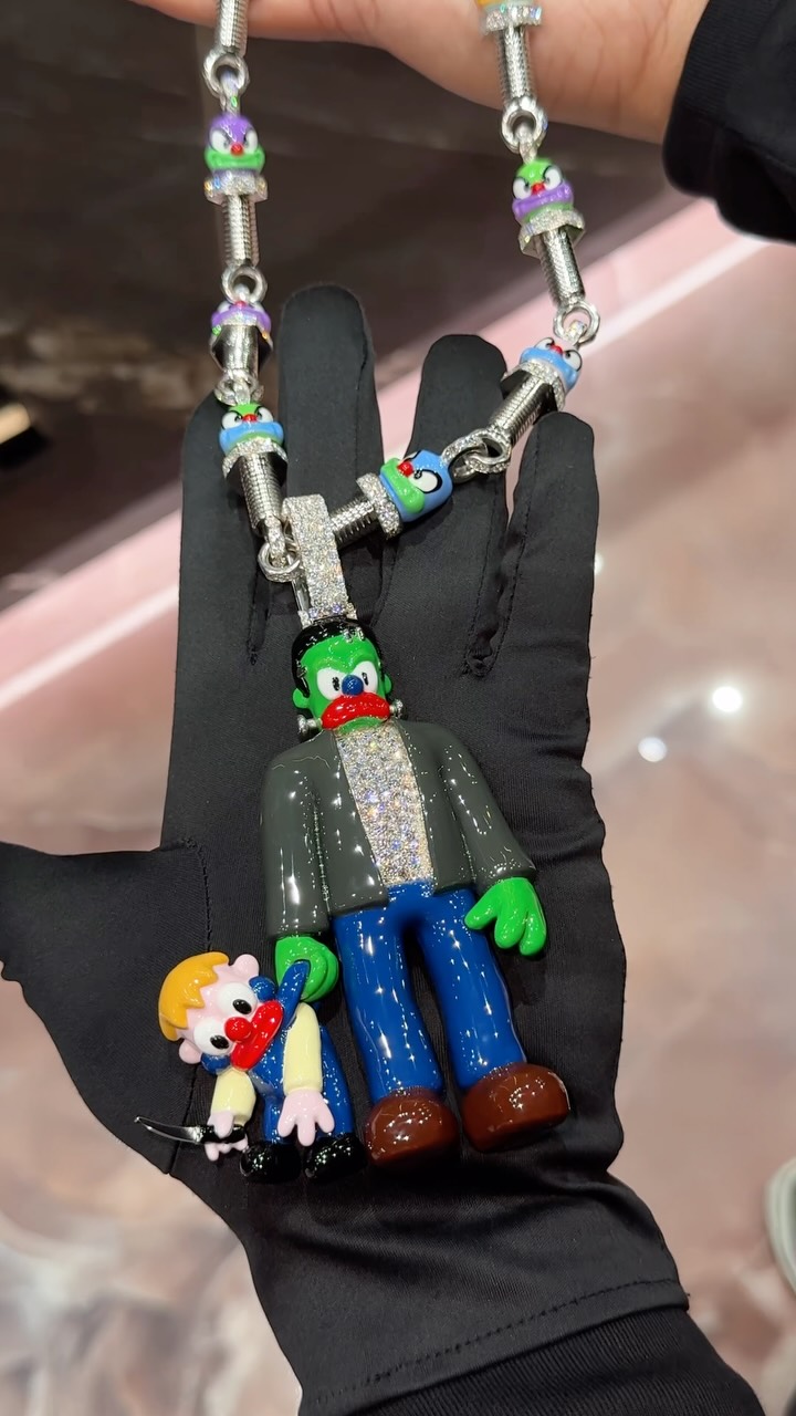 A still from the announcement of Slawn's new jewelry piece for Playboi Carti via A Jewellers.