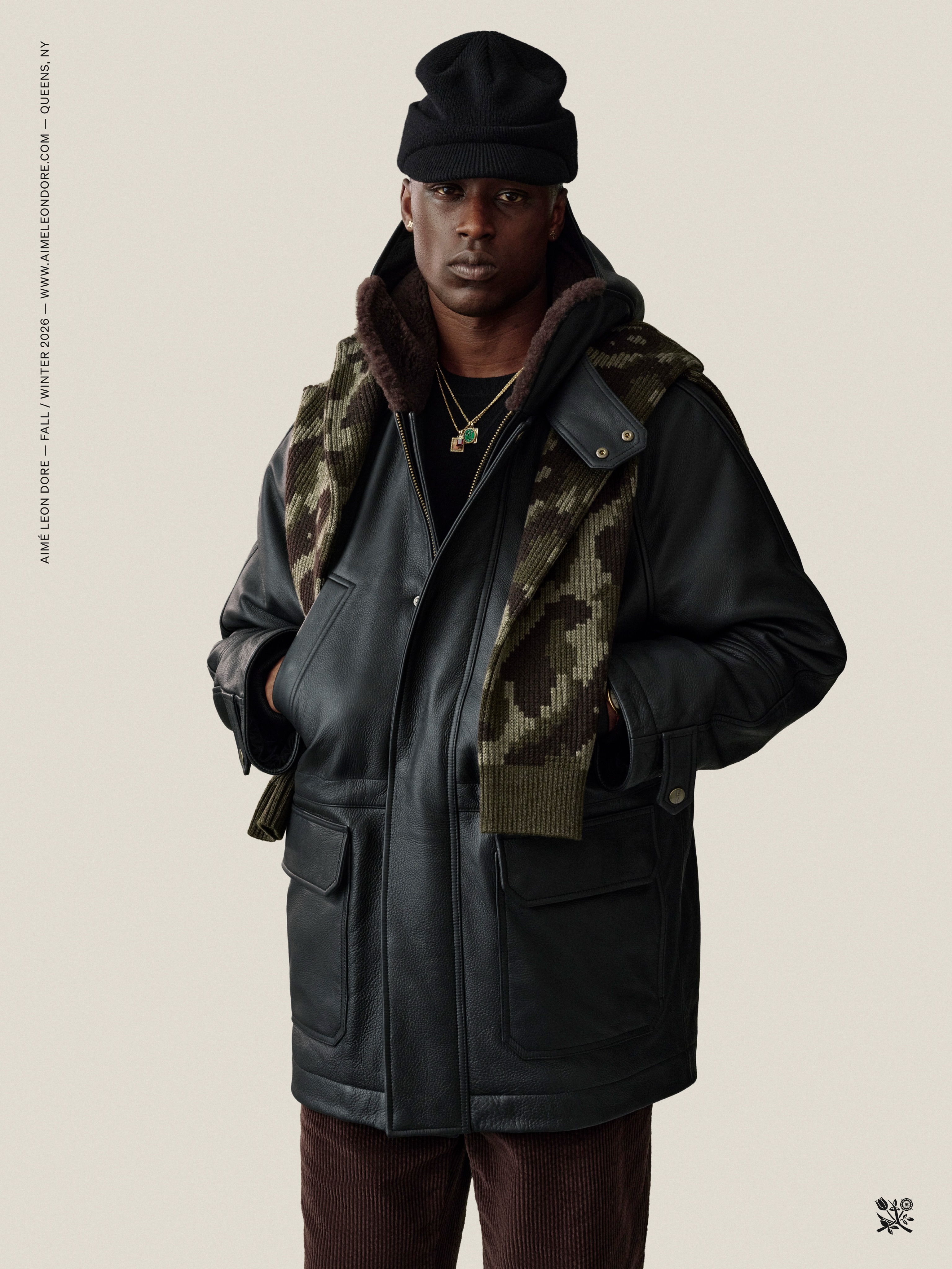 A look from Aimé Leon Dore's Fall Winter 2026 collection lookbook.