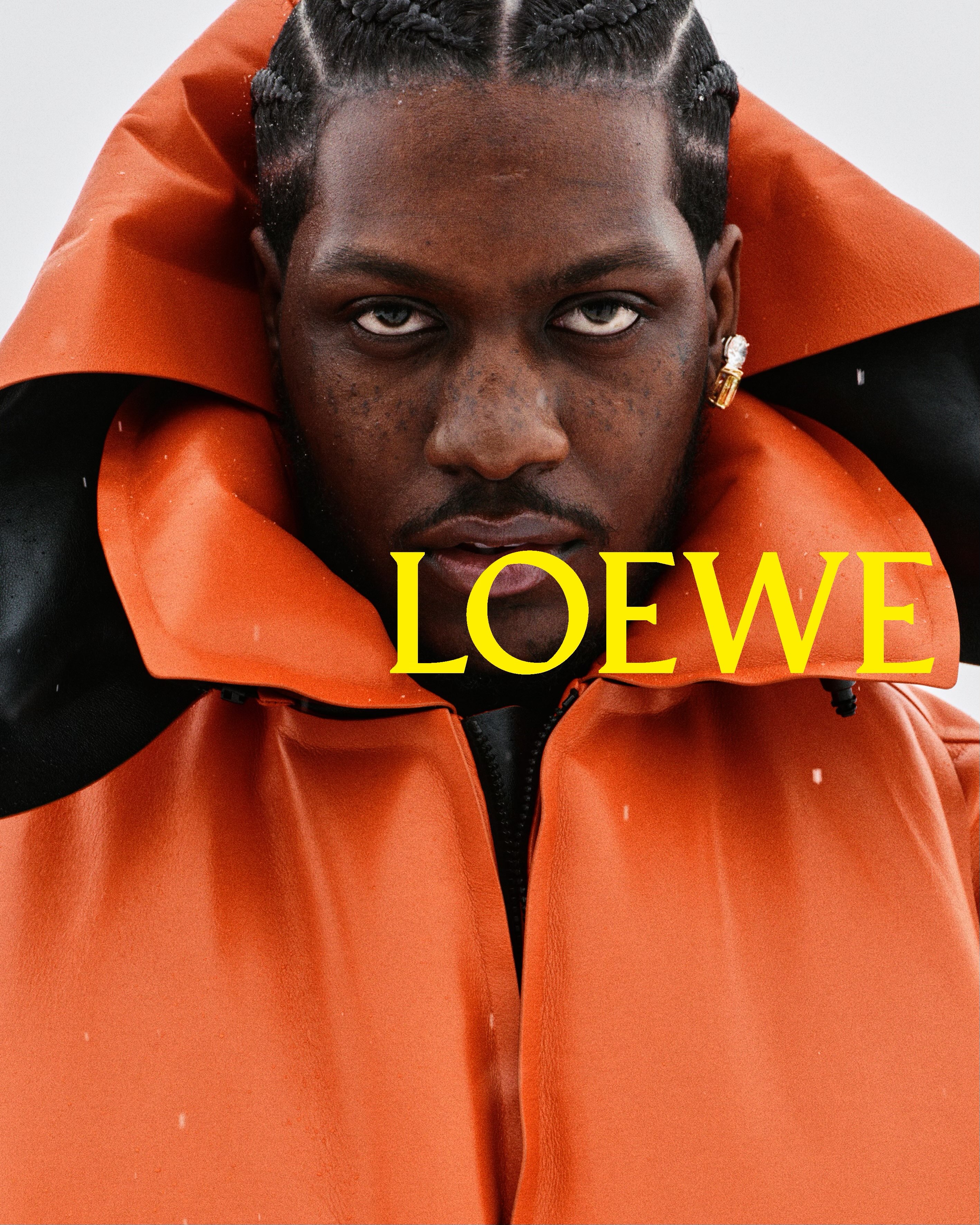 A campaign image from Lil Yachty's Instagram post about Loewe's Fall Winter 2026 campaign.