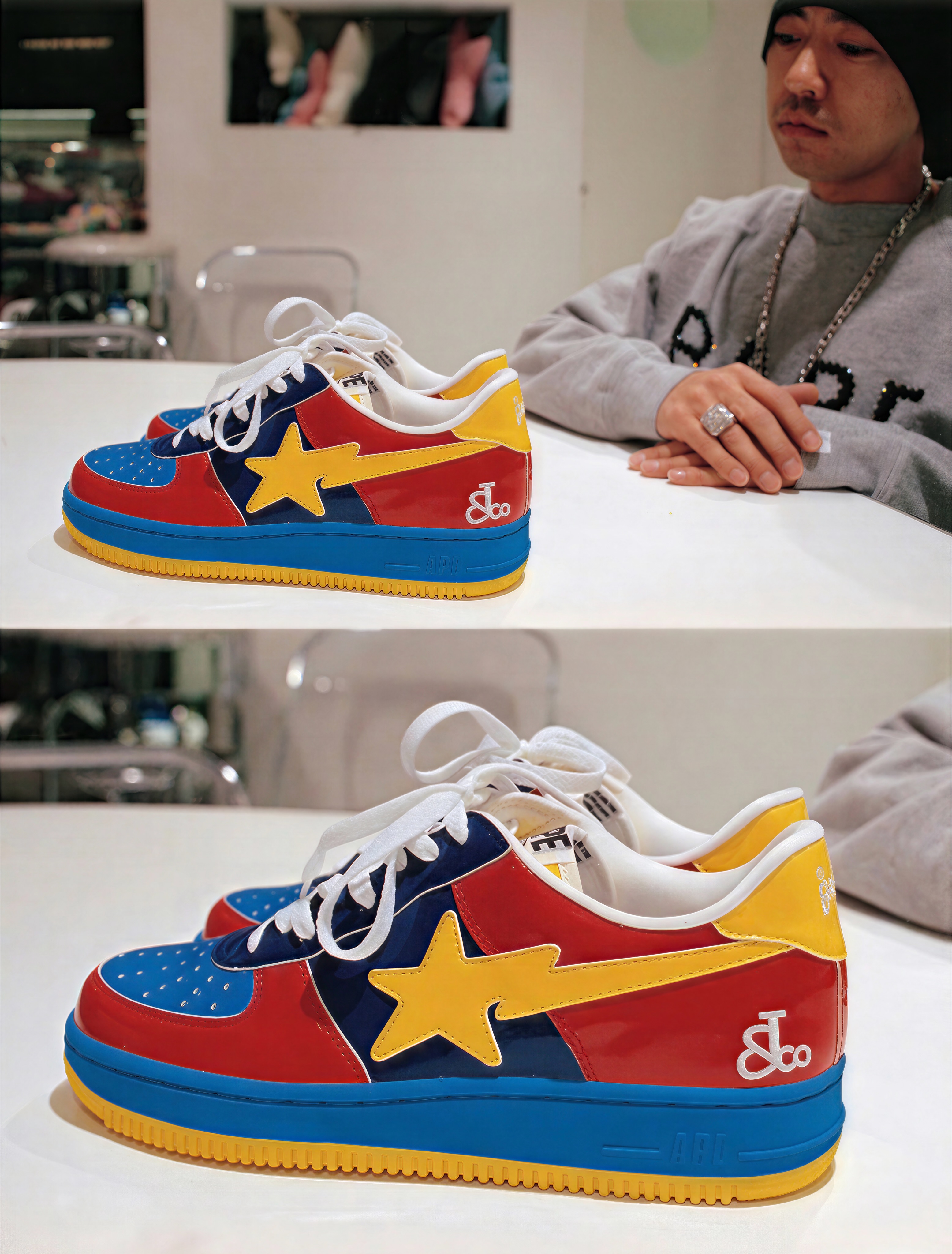 A Bapesta sneaker, A Bathing Ape's 2000 reinterpretation of the Nike Air Force 1