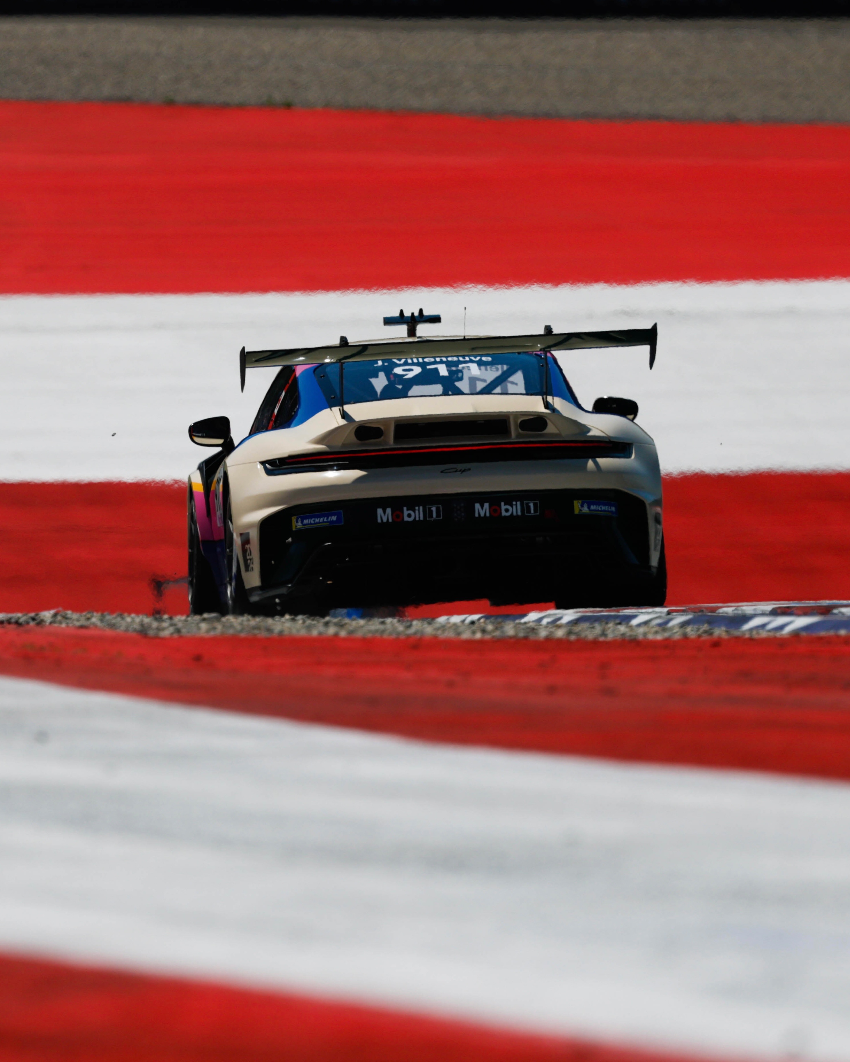 JACQUES VILLENEUVE RACES A PORSCHE NUMBERED 911 AT 55 (image 3)
