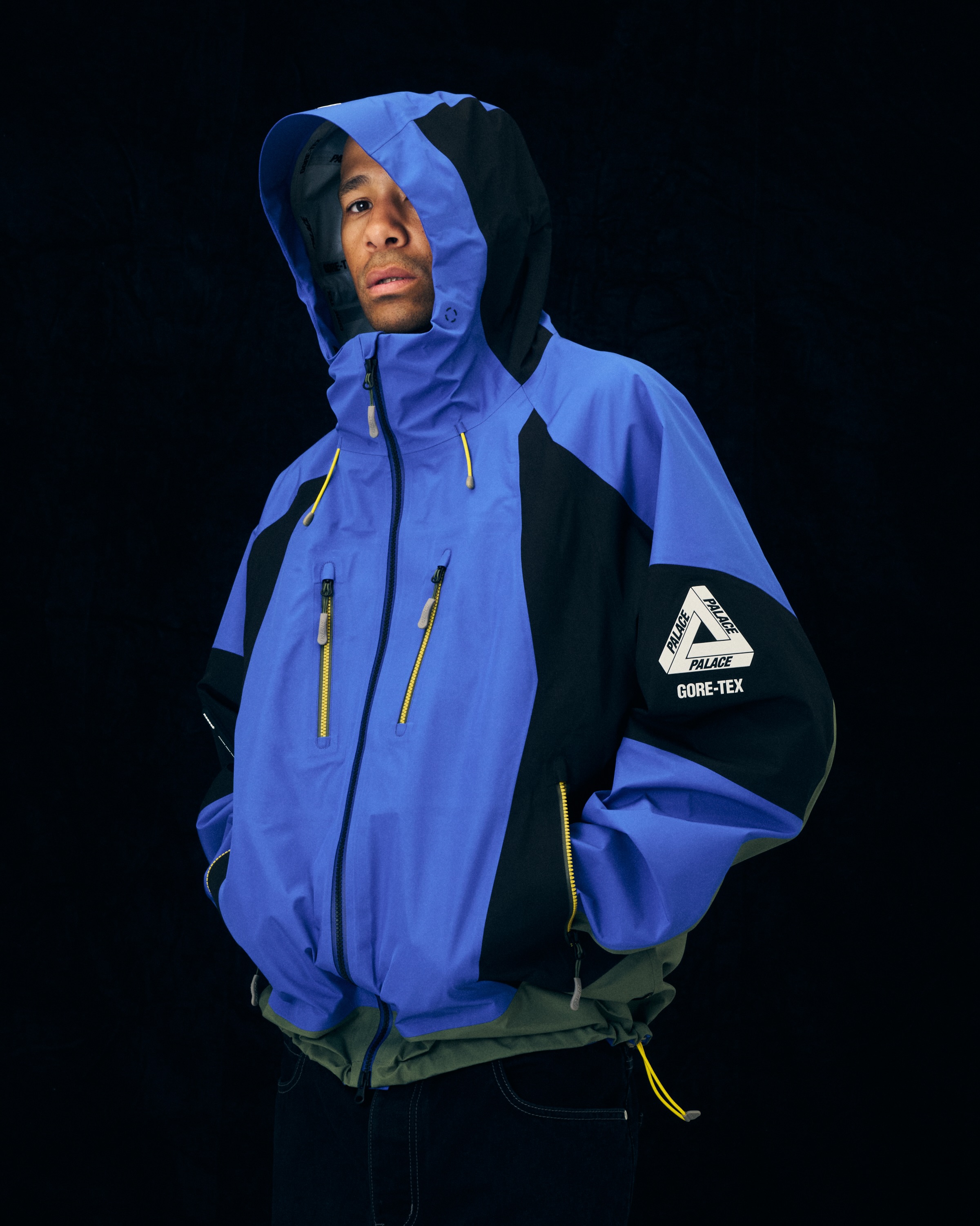 Palace Skateboards Gore-Tex apparel imagery shared to announce new pieces arriving this week