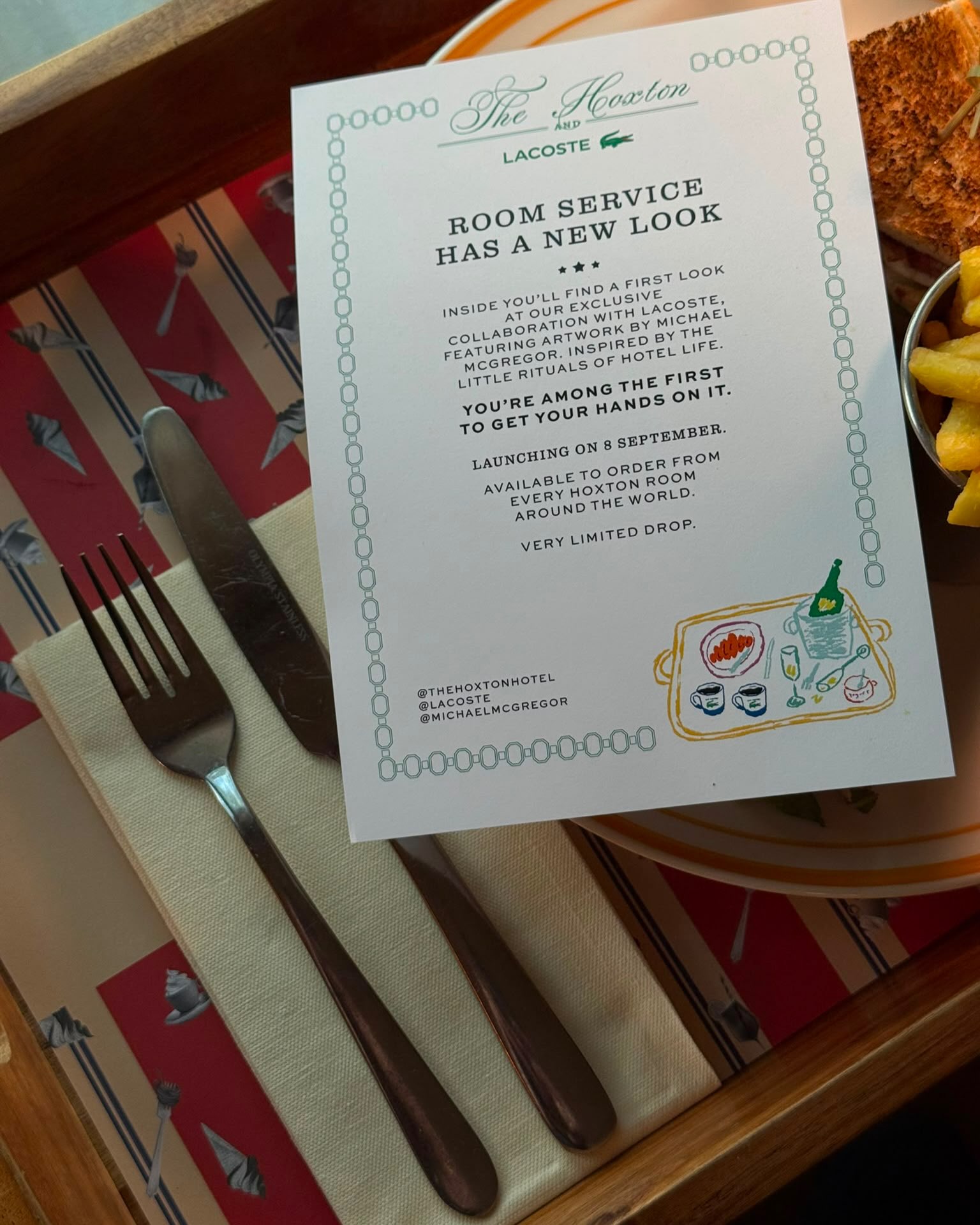 LACOSTE'S HOXTON CAPSULE ONLY SHIPS FROM ROOM SERVICE (image 6)