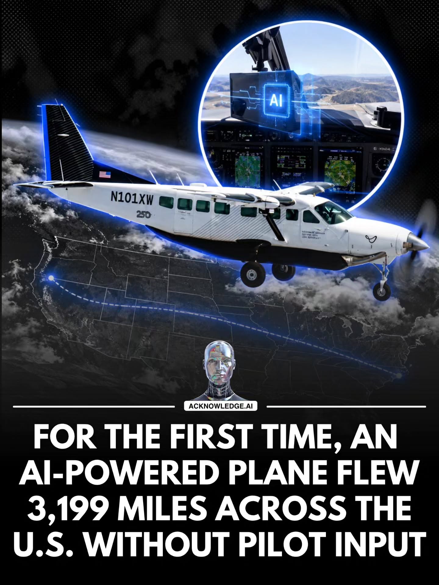 Joby Aviation's autonomous Cessna Caravan featured in the company's cross country flight announcement.