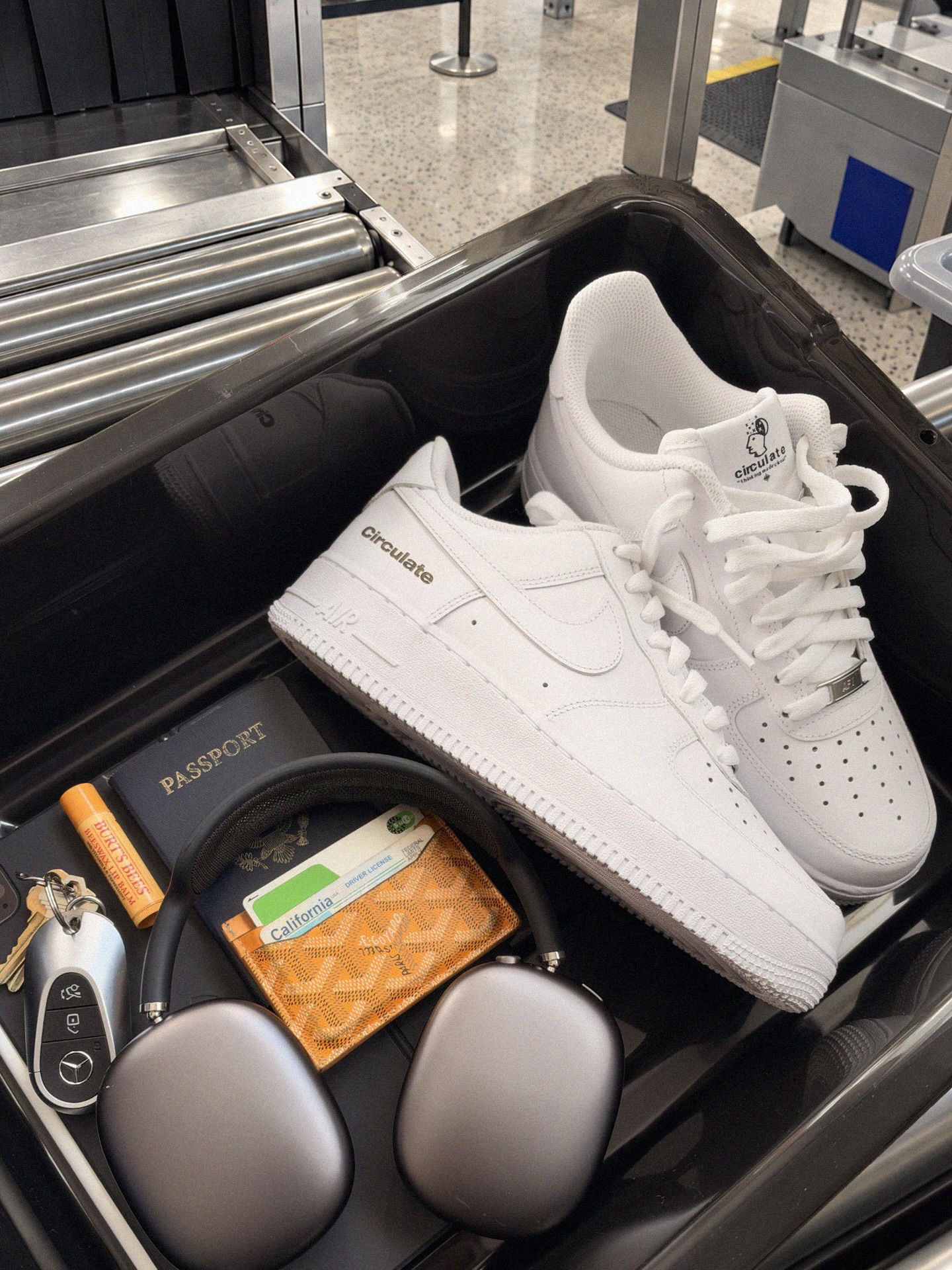 Circulate and Nike Air Force 1 product shown for the ComplexCon booth