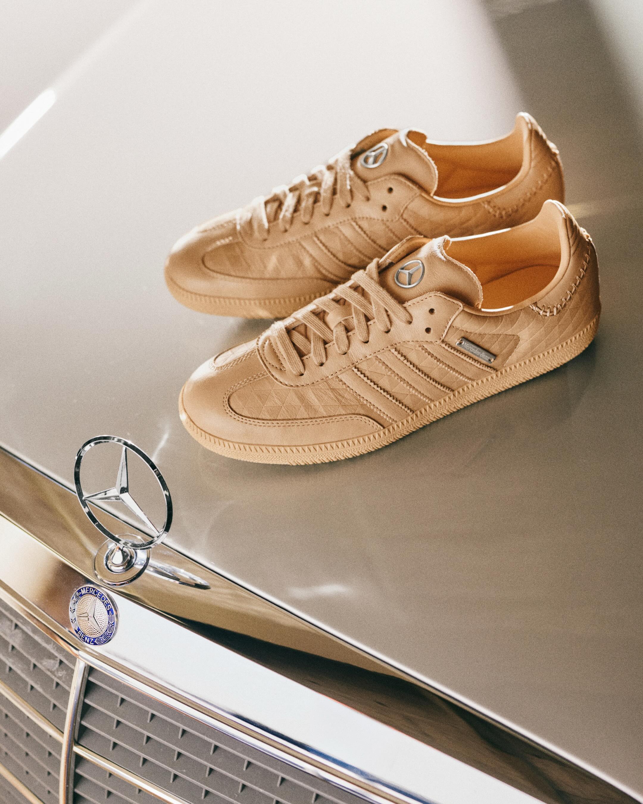 The adidas Samba OG x Mercedes Benz 140 Years sneaker