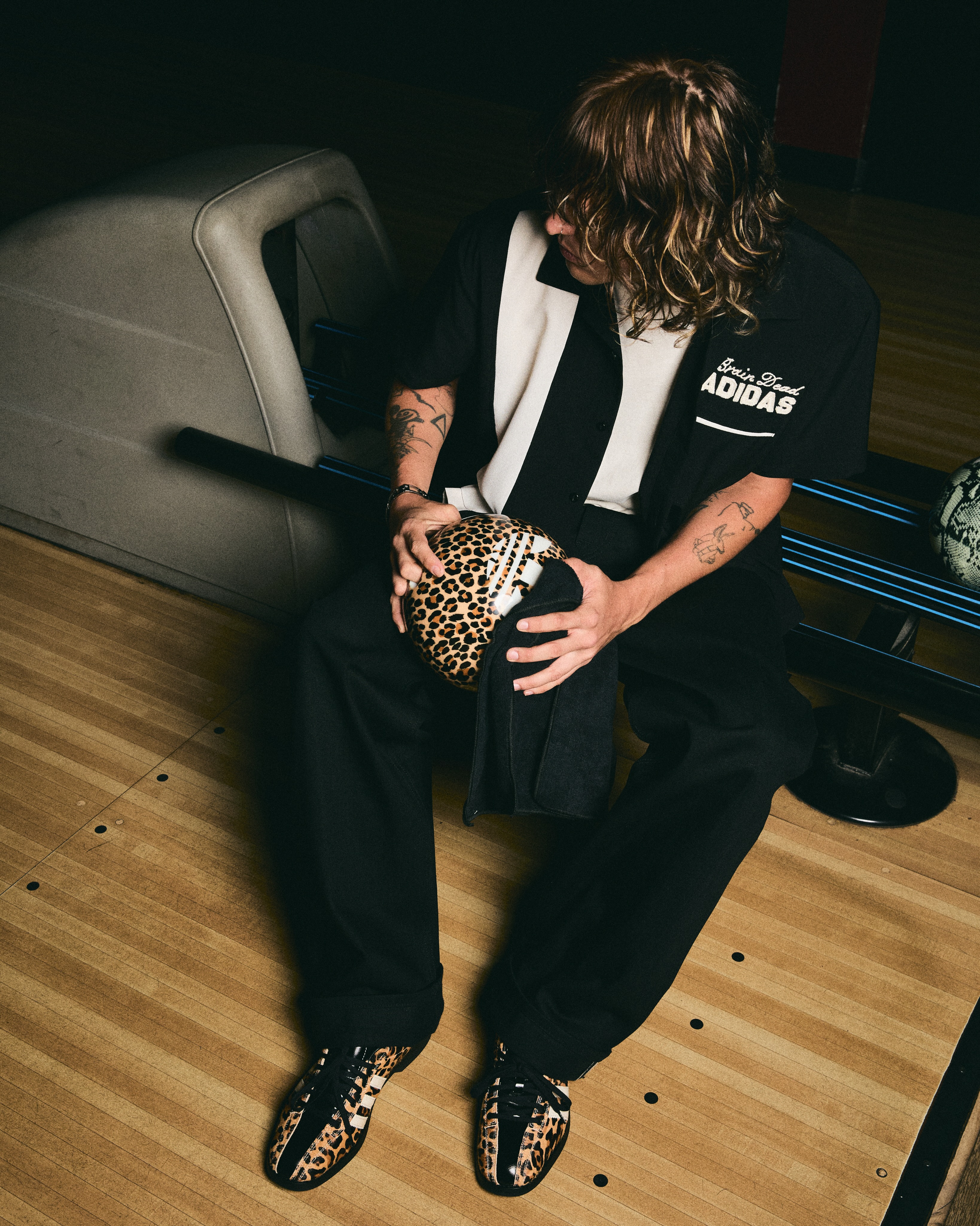 adidas x Brain Dead Bowling promotional image from adidas Originals