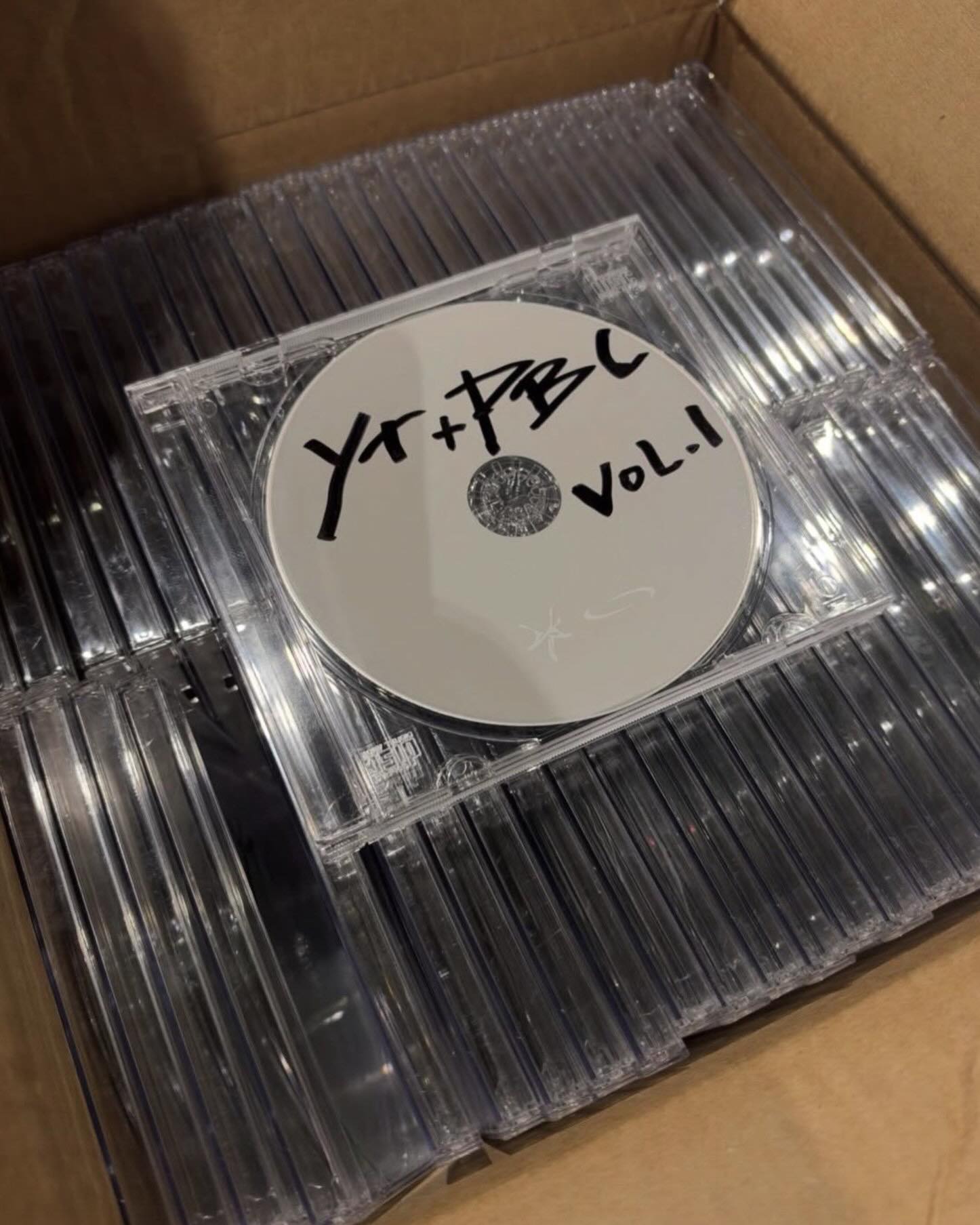 Photo of Young Thug and Playboi Carti CDs spotted ahead of ComplexCon 2026