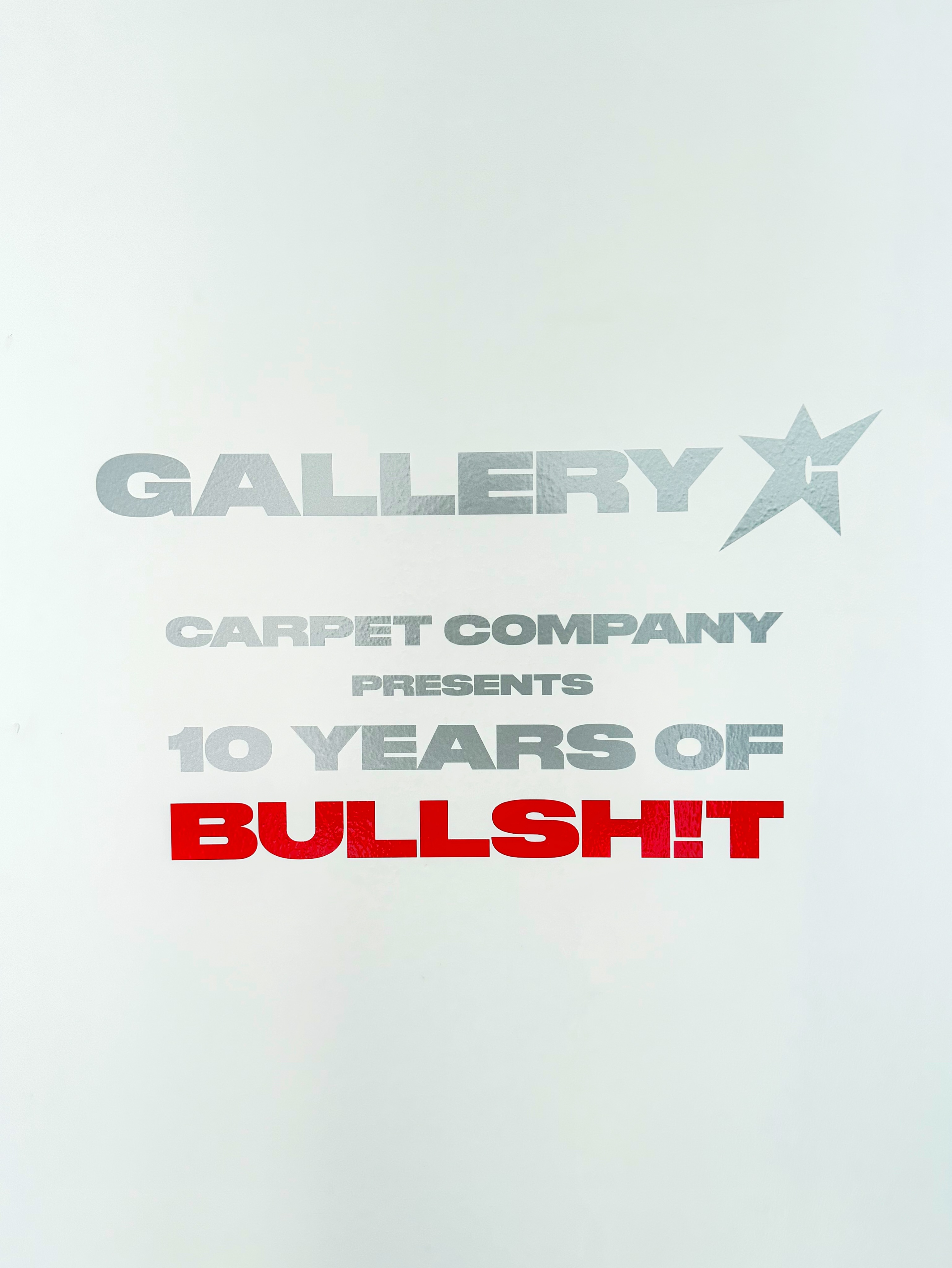 CARPET COMPANY OPENS GALLERY C WITH 10 YEARS OF BULLSH!T (image 2)