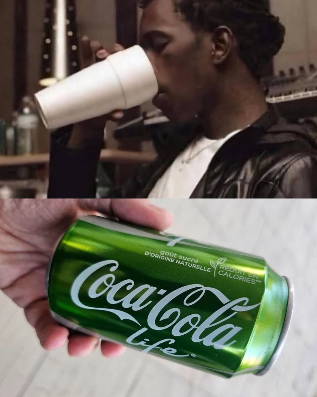 Coca Cola Life in green packaging
