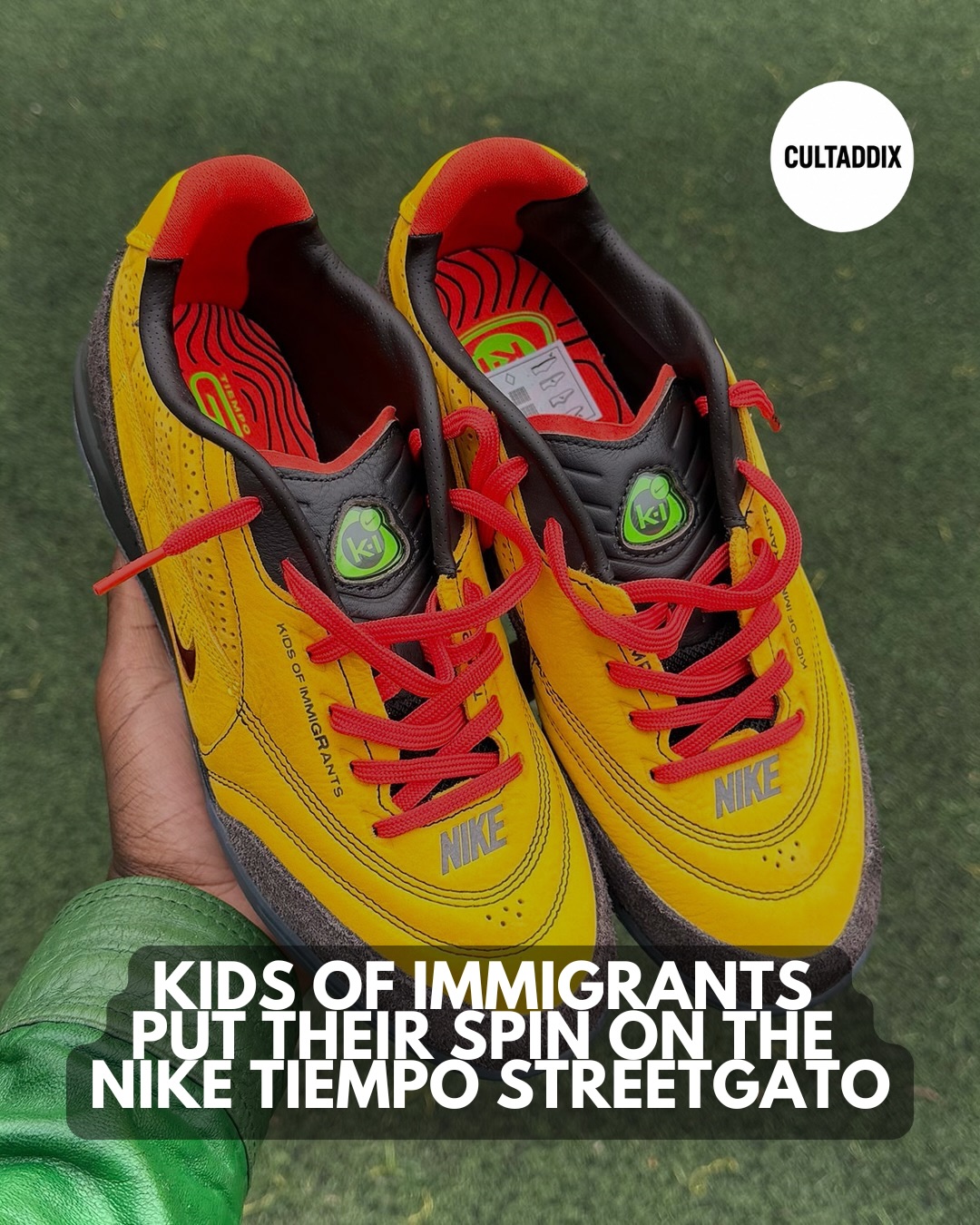 Kids of Immigrants x Nike Tiempo collaboration footwear