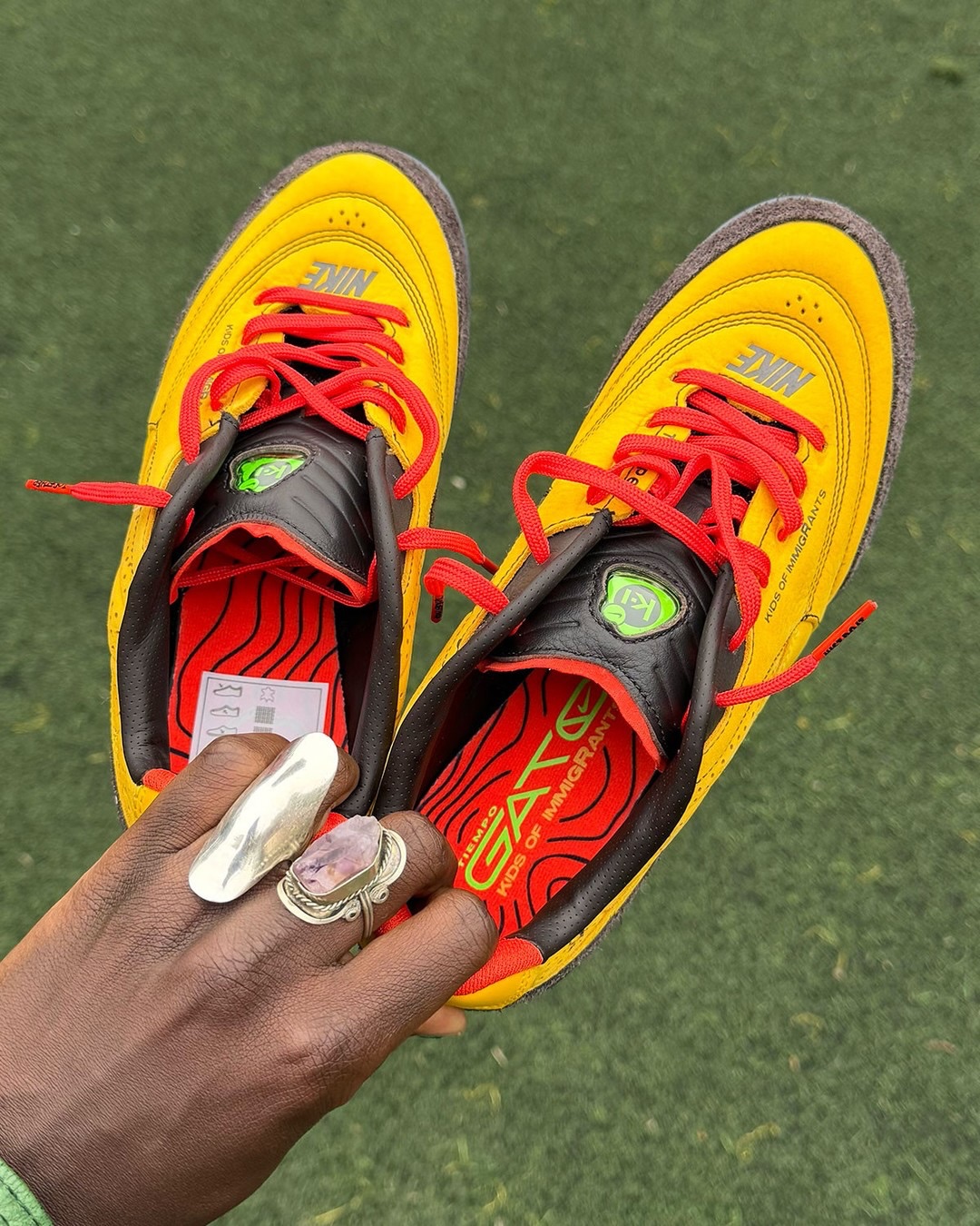 Kids of Immigrants Splits Yellow Across Two Nike Tiempos (image 4)