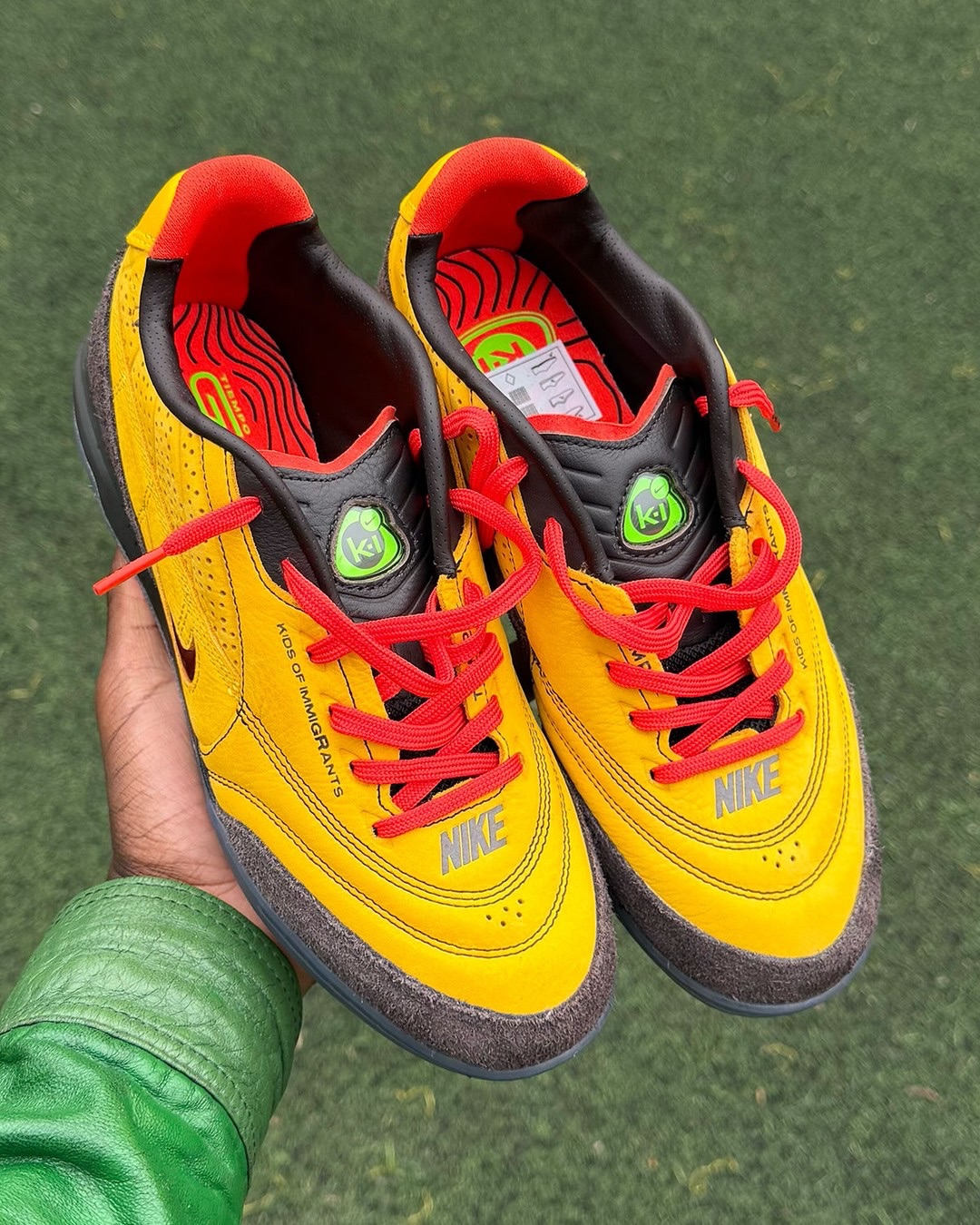 Kids of Immigrants Splits Yellow Across Two Nike Tiempos (image 9)