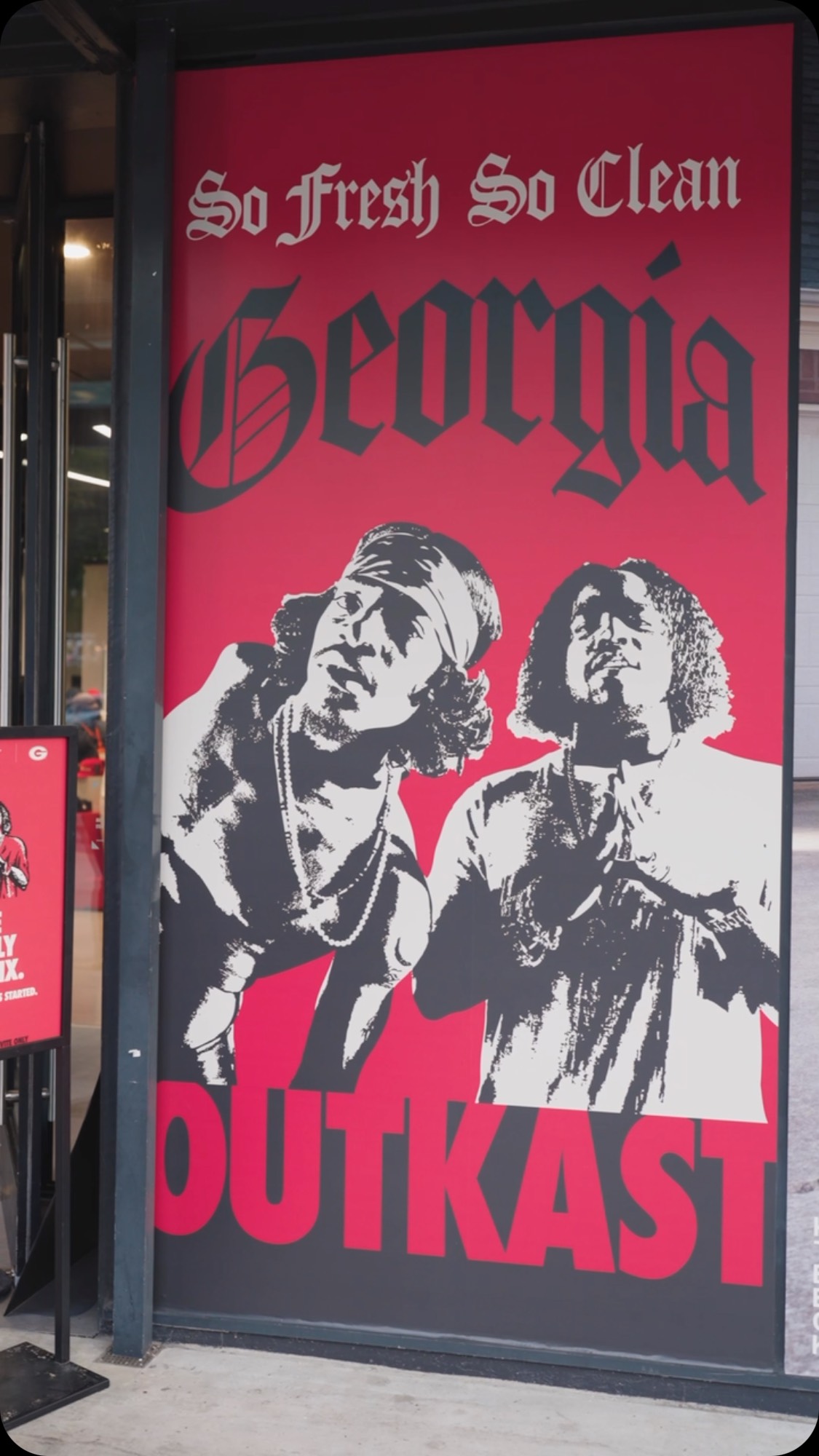 Outkast, Nike and Georgia Bulldogs branding for the Georgia x Outkast collection