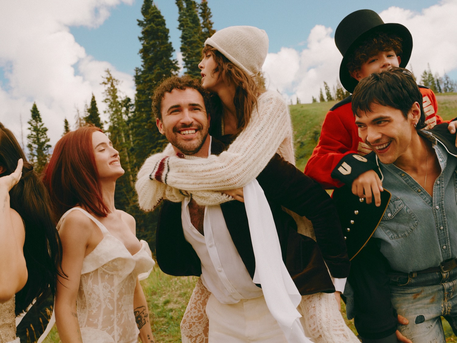 The Club Kid cast poses together outdoors in Telluride.