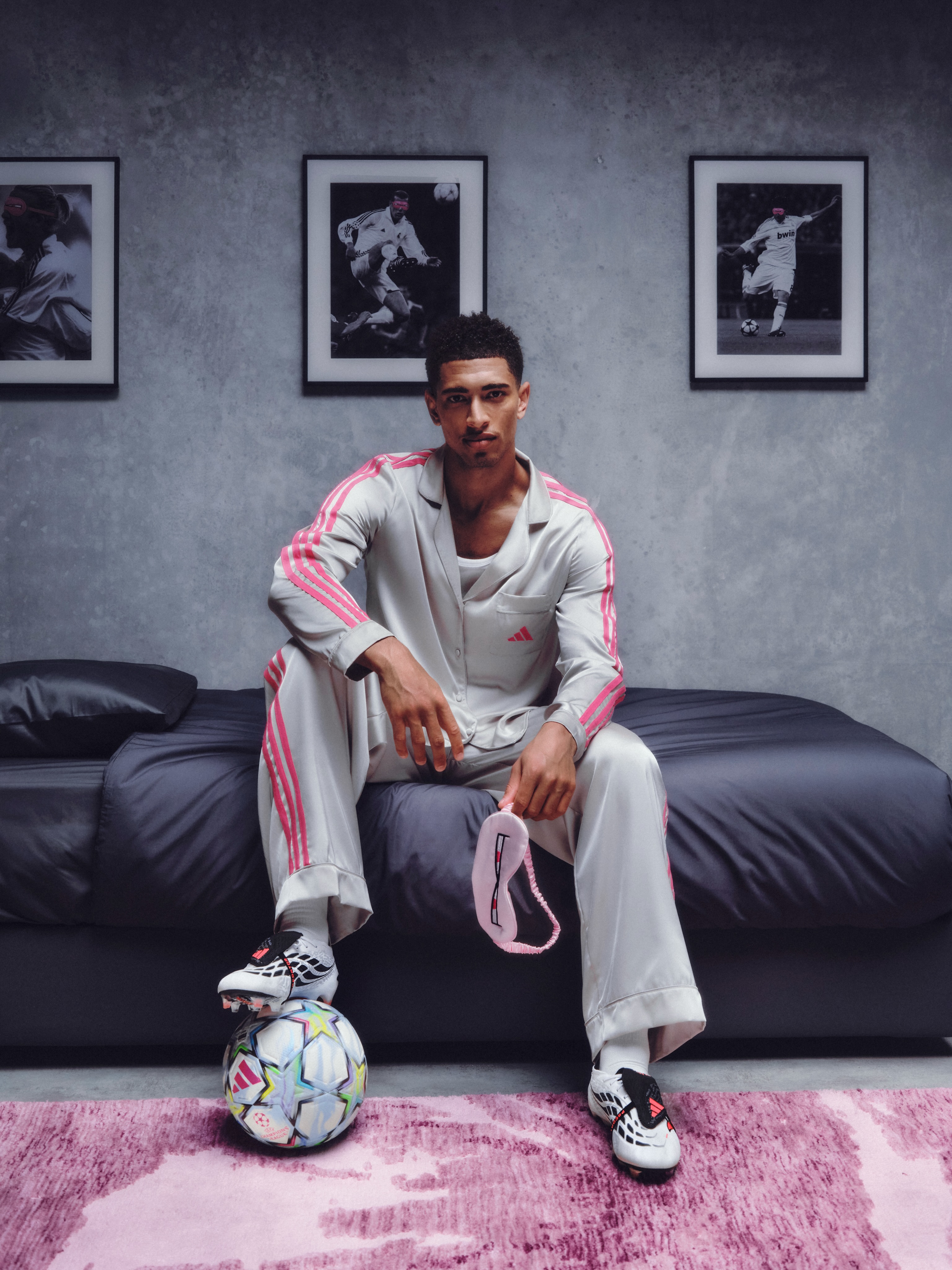 adidas Football Instagram image posted with a caption about focus, mastery and control.